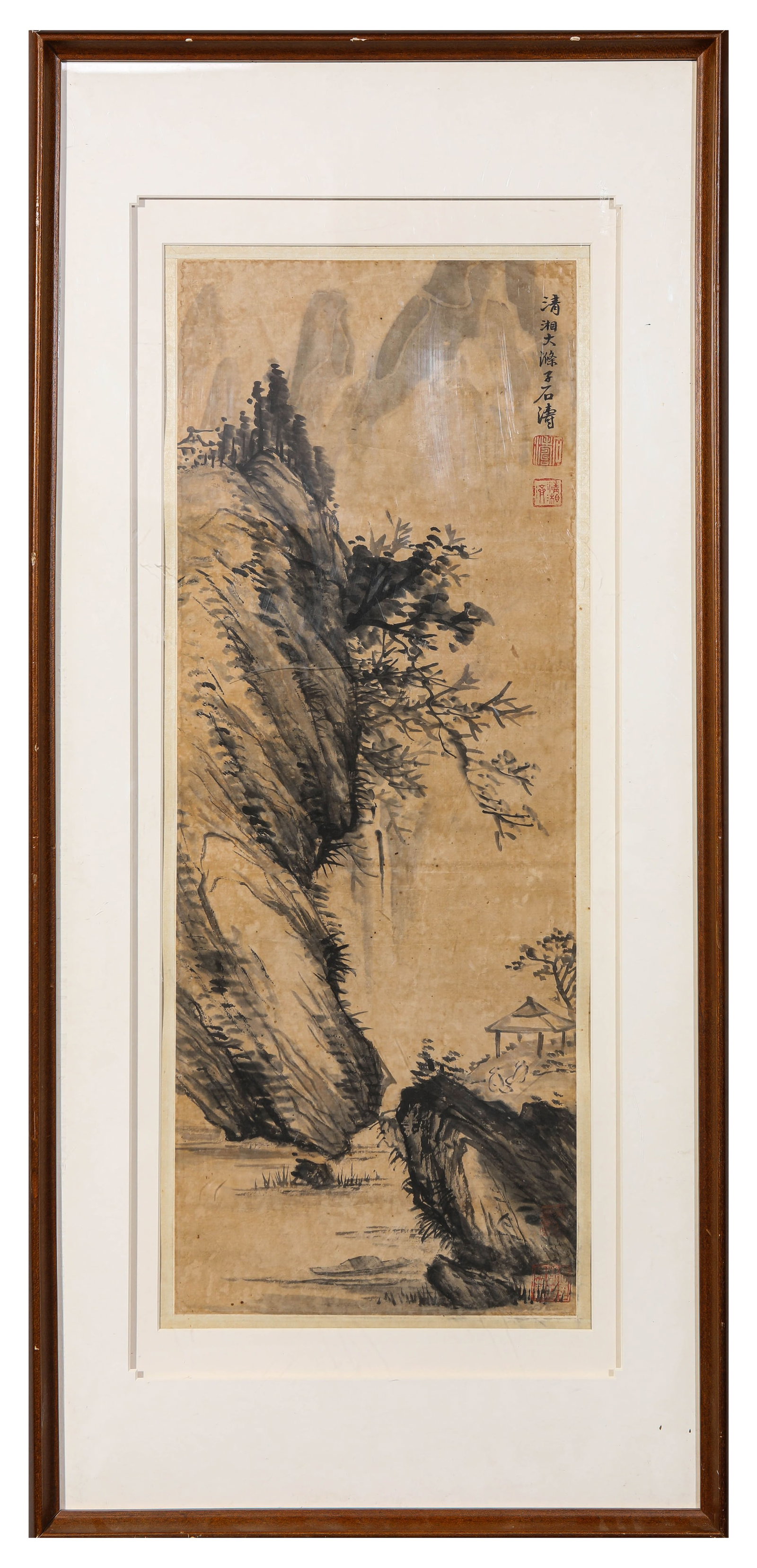SHITAO (1642-1707), ATTRIBUTED TO, LANDSCAPE (1 of 3)