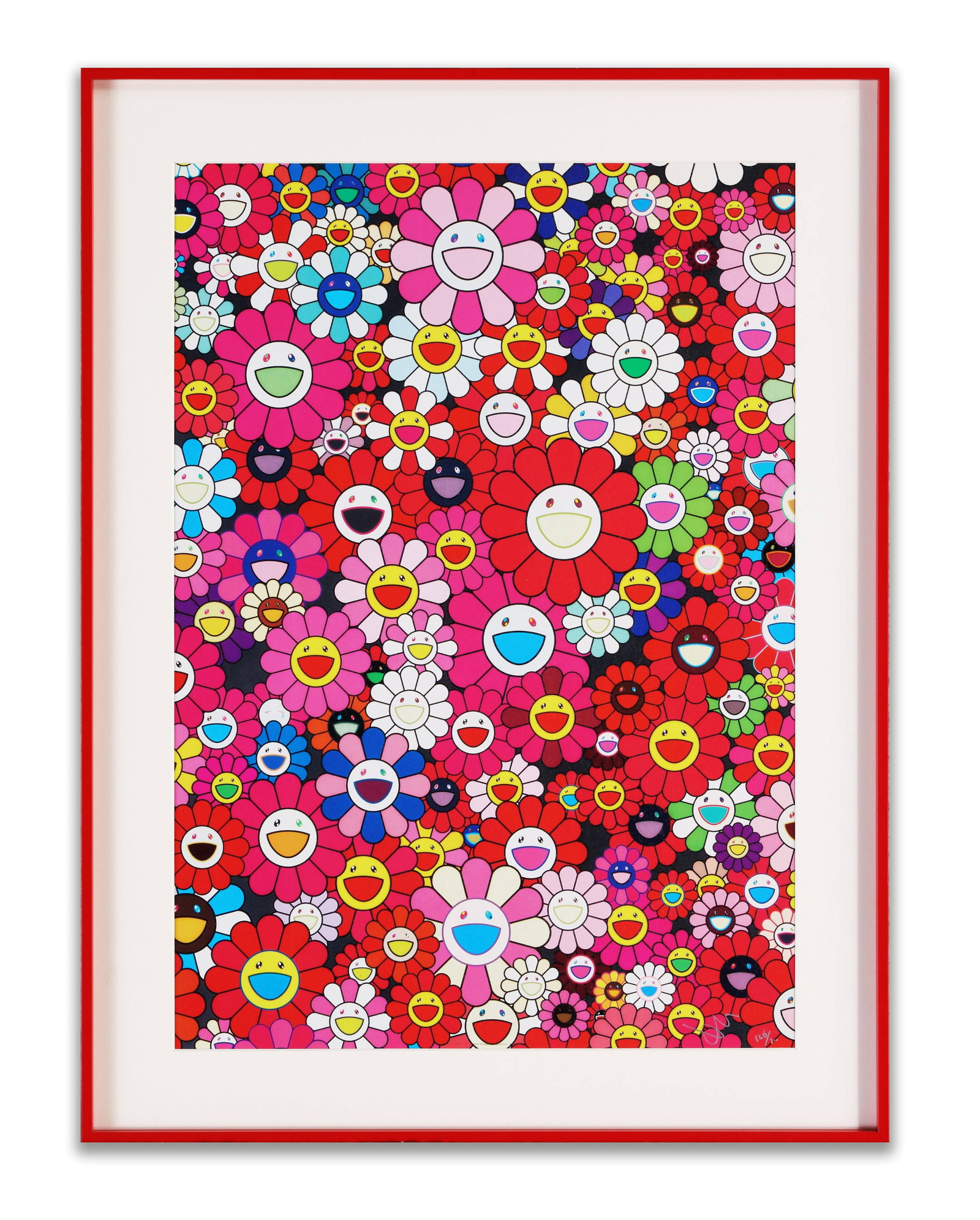 TAKASHI MURAKAMI (B.1962), OFFSET LITHOGRAPH: TAKASHI MURAKAMI (B.1962), OFFSET LITHOGRAPH Dimensions: Image Size (frame not included): 19 3/4 x 13 3/4 in (50 x 35 cm) Provenance and Authenticity: His Collectible Has Undergone Rigorous Authentica