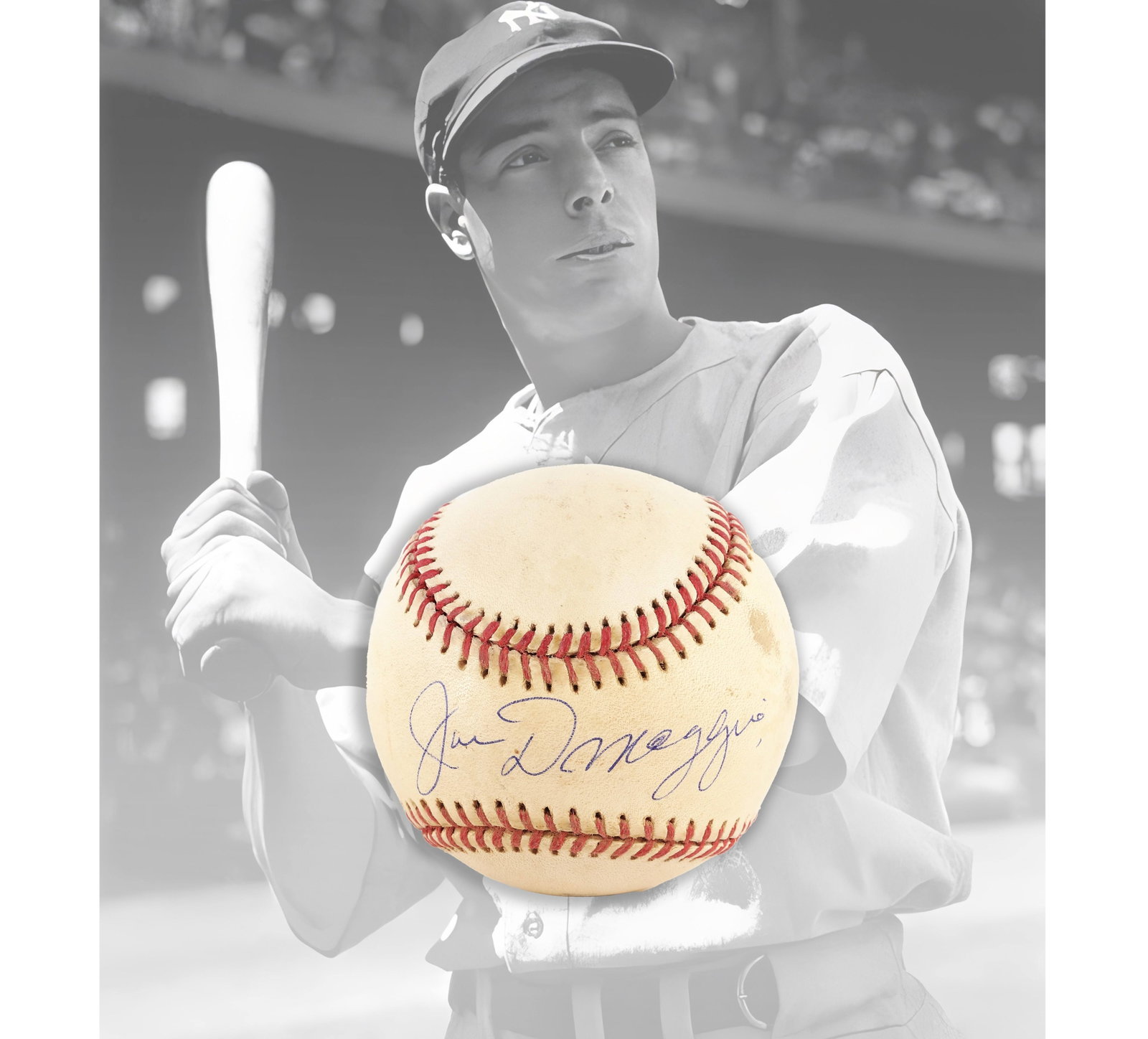 JOE DIMAGGIO SIGNED BASEBALL (OFFICIAL AMERICAN LEAGUE BALL) (1 of 6)