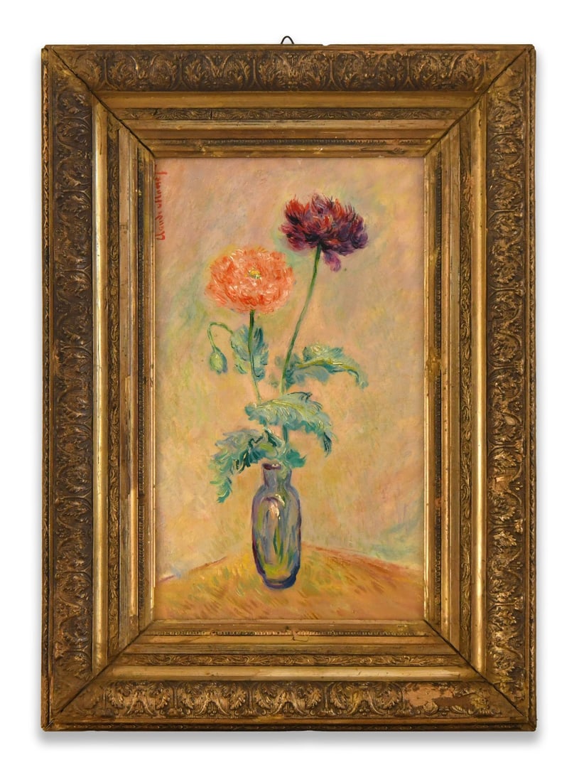 CLAUDE MONET (1840-1926), OIL ON CANVAS: Claude Monet (1840–1926), Oil on Canvas Dimensions: Image size: 42.8 x 25.8 cm. All measured values are approximate. Outer frame size: 59.8 x 42.8 cm. All measured values are approximate. Provenance