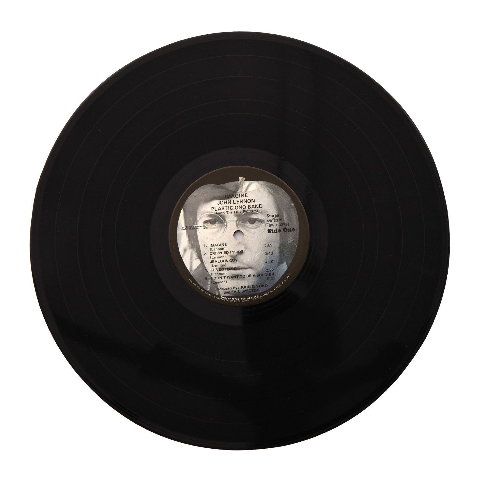 JOHN LENNON SIGNED IMAGINE LP - 4