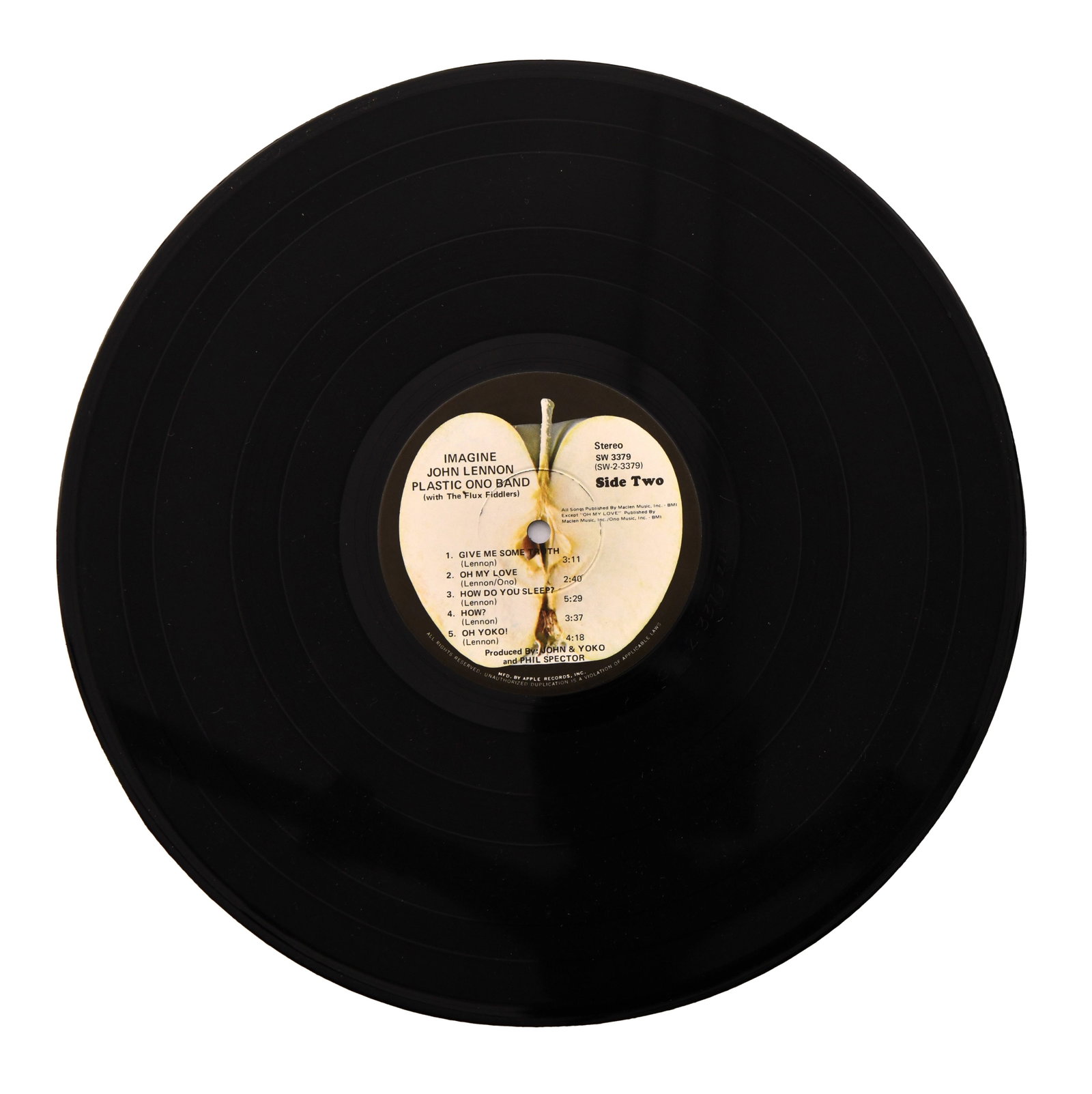 JOHN LENNON SIGNED IMAGINE LP - 5