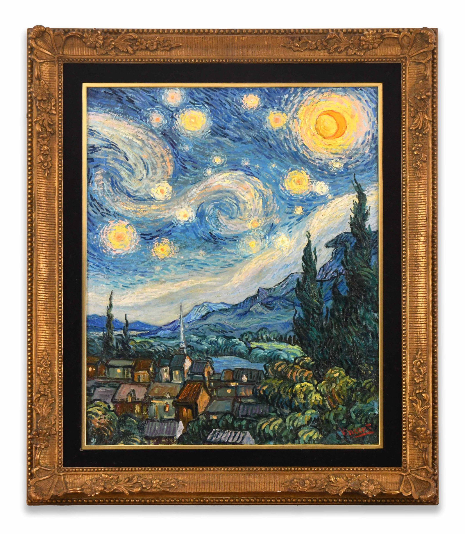 VINCENT VAN GOGH (1853-1890), OIL ON CANVAS: VINCENT VAN GOGH (1853-1890), OIL ON CANVAS Dimensions: Image size: 65.2 x 53.1 cm. All measured values are approximate. Outer frame size: 85.9 x 73.8 cm. All measured values are approximate. Provenan