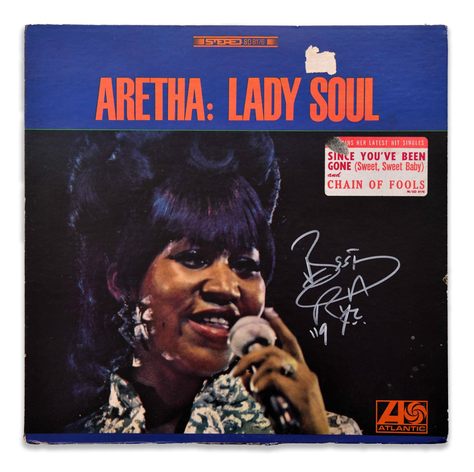 ARETHA FRANKLIN SIGNED LADY SOUL LP (1 of 5)