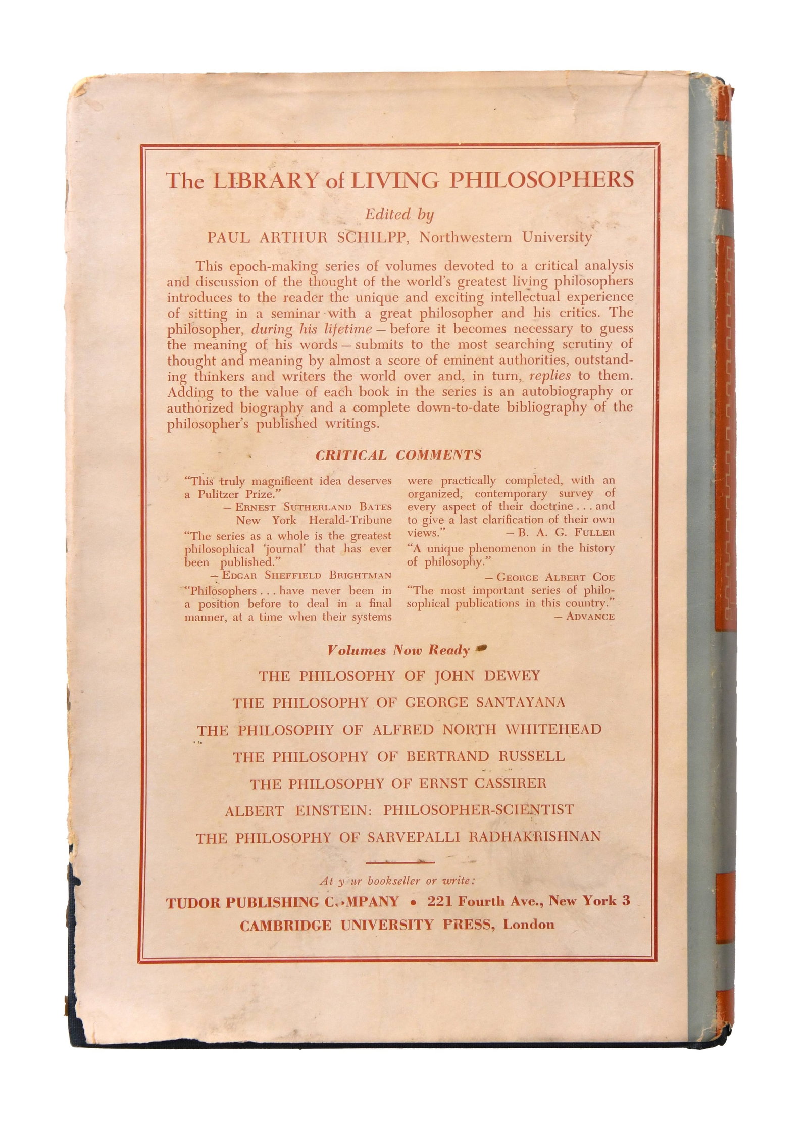 ALBERT EINSTEIN SIGNED ALBERT EINSTEIN: PHILOSOPHER-SCIENTIST BOOK - 4