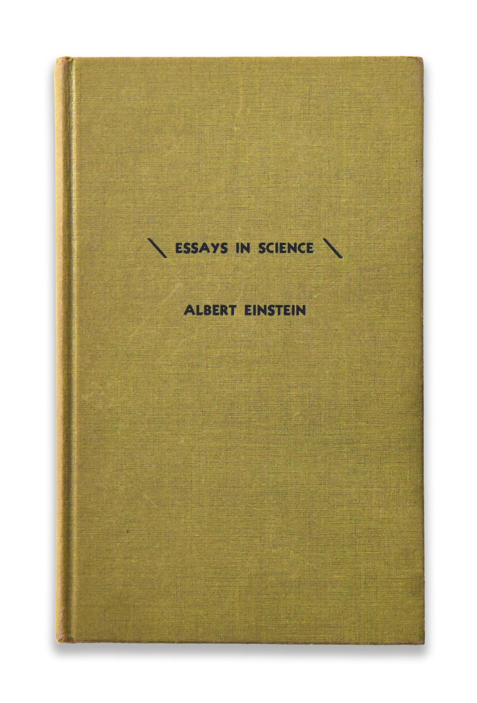 ALBERT EINSTEIN - SIGNED ESSAYS IN SCIENCE (PHILOSOPHICAL LIBRARY, NEW YORK) (1 of 4)
