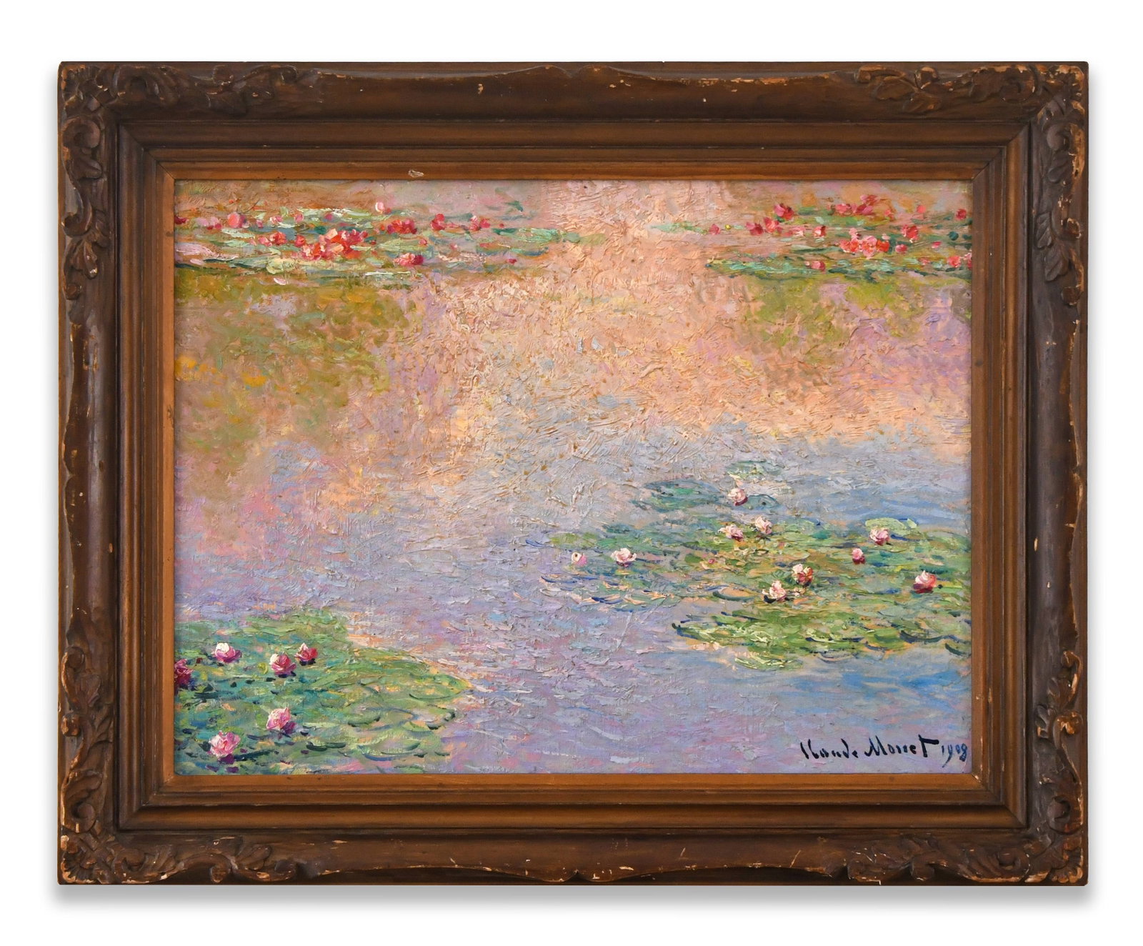 CLAUDE MONET (1840-1926), OIL ON CANVAS: CLAUDE MONET (1840-1926), OIL ON CANVAS Dimensions: Image size: 45 x 60.2 cm. All measured values are approximate. Outer frame size: 60.8 x 76 cm. All measured values are approximate. Provenance and