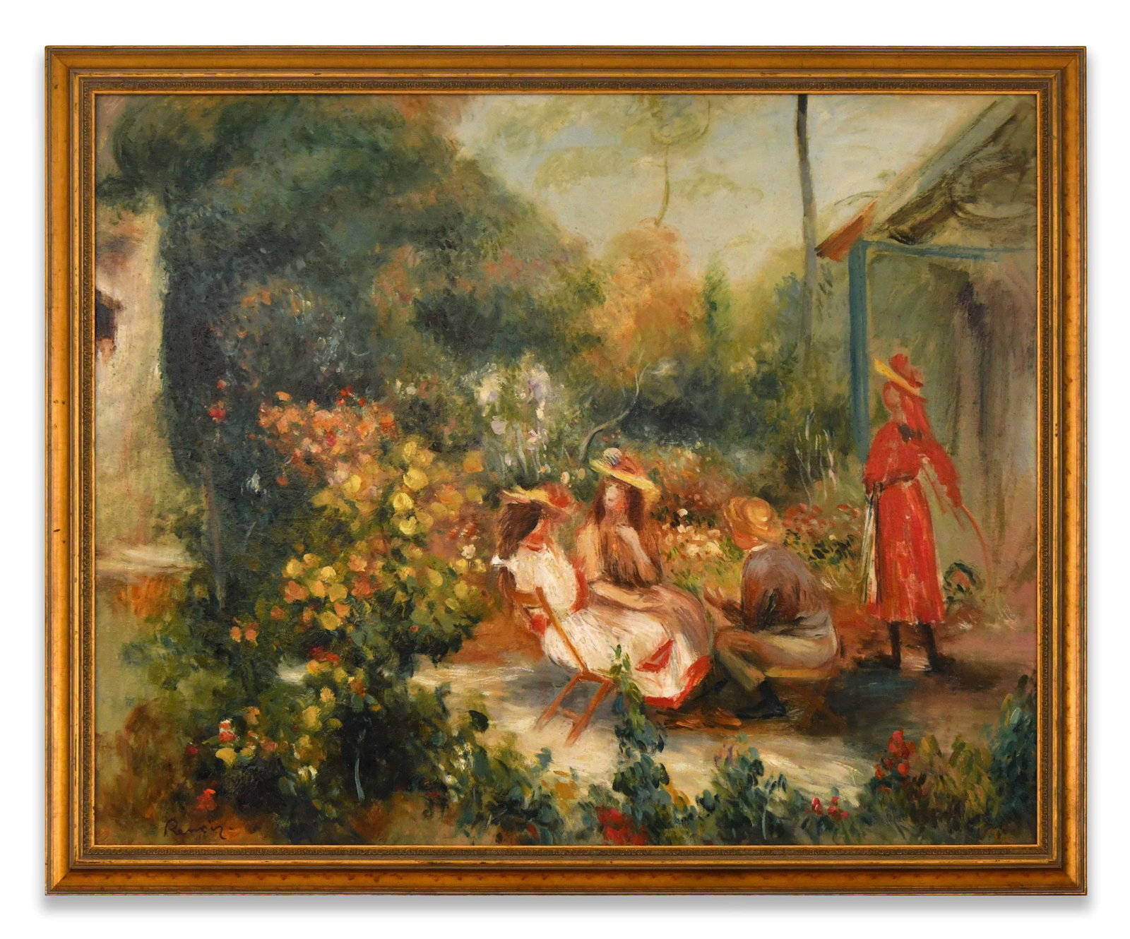 PIERRE-AUGUSTE RENOIR (1841-1919), OIL ON CANVAS: PIERRE-AUGUSTE RENOIR (1841-1919), OIL ON CANVAS Dimensions: Image size: 74.2 x 92.3 cm. All measured values are approximate. Outer frame size: 83.2 x 101.2 cm. All measured values are approximate.