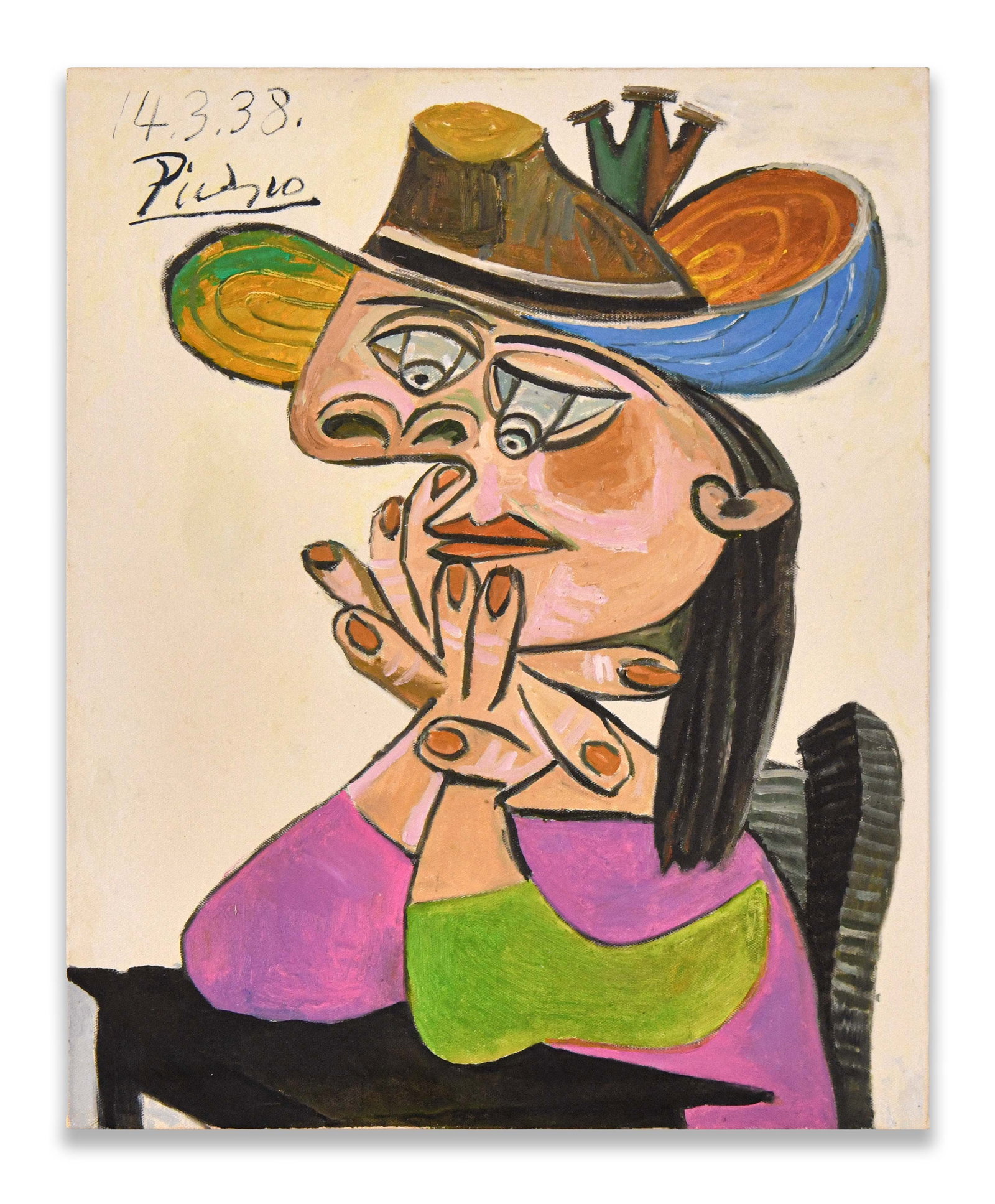 PABLO PICASSO (1881-1973), MIXED MEDIA ON PAPER (1 of 2)
