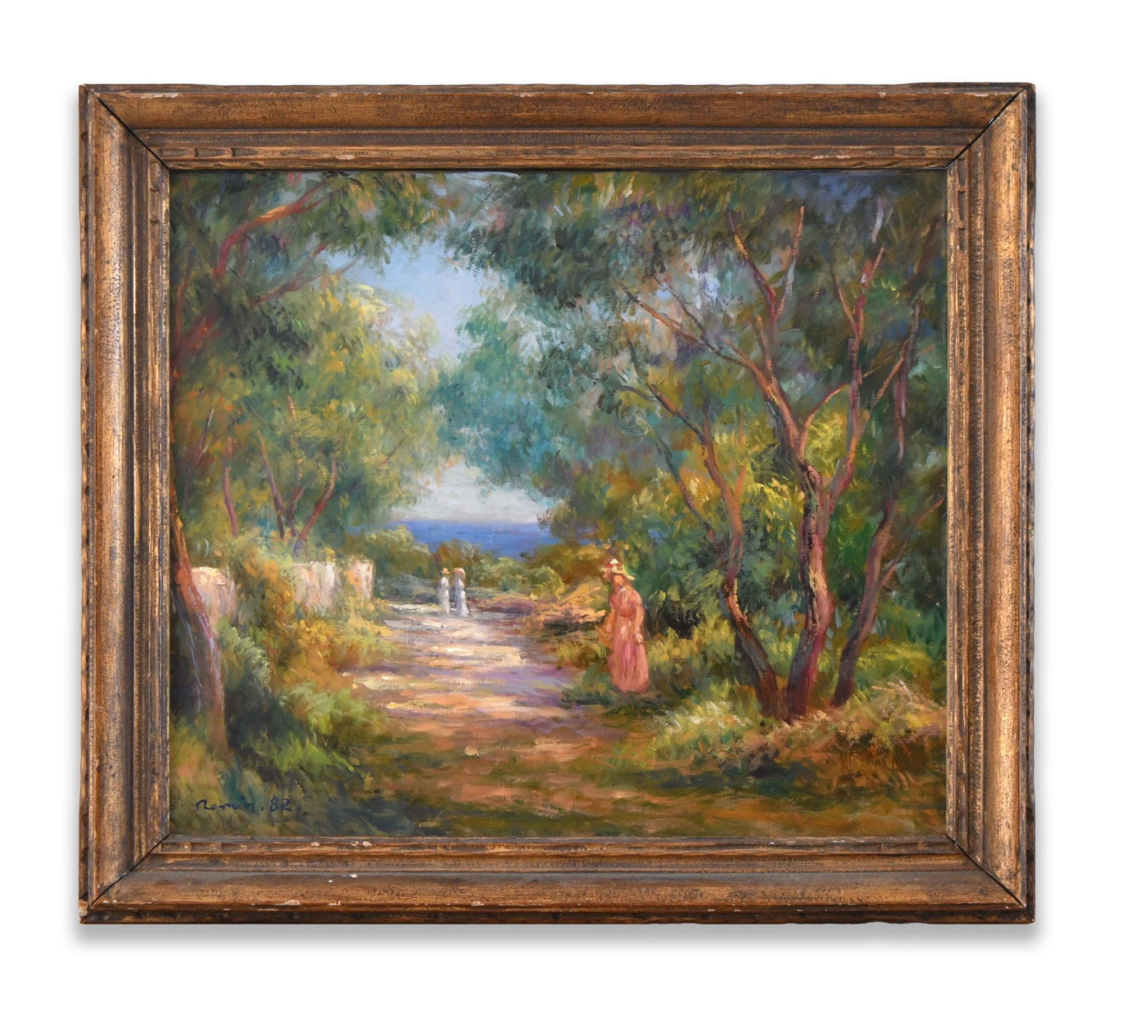 PIERRE-AUGUSTE RENOIR (1841-1919), OIL ON CANVAS: PIERRE-AUGUSTE RENOIR (1841-1919), OIL ON CANVAS Dimensions: Image size: 45.7 x 53 cm. All measured values are approximate. Outer frame size: 56.3 x 63.8 cm. All measured values are approximate.