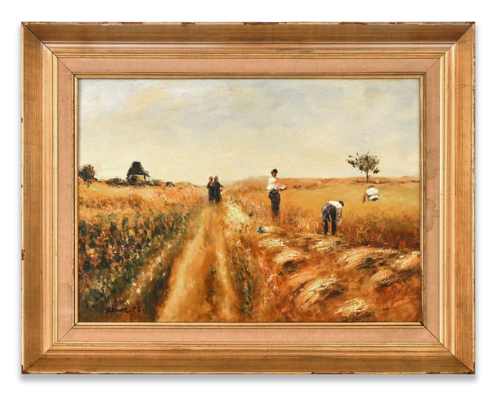 PIERRE-AUGUSTE RENOIR (1841-1919), OIL ON CANVAS: PIERRE-AUGUSTE RENOIR (1841-1919), OIL ON CANVAS Dimensions: Image size: 50 x 70 cm. All measured values are approximate. Outer frame size: 70.1 x 90.3 cm. All measured values are approximate. Provena
