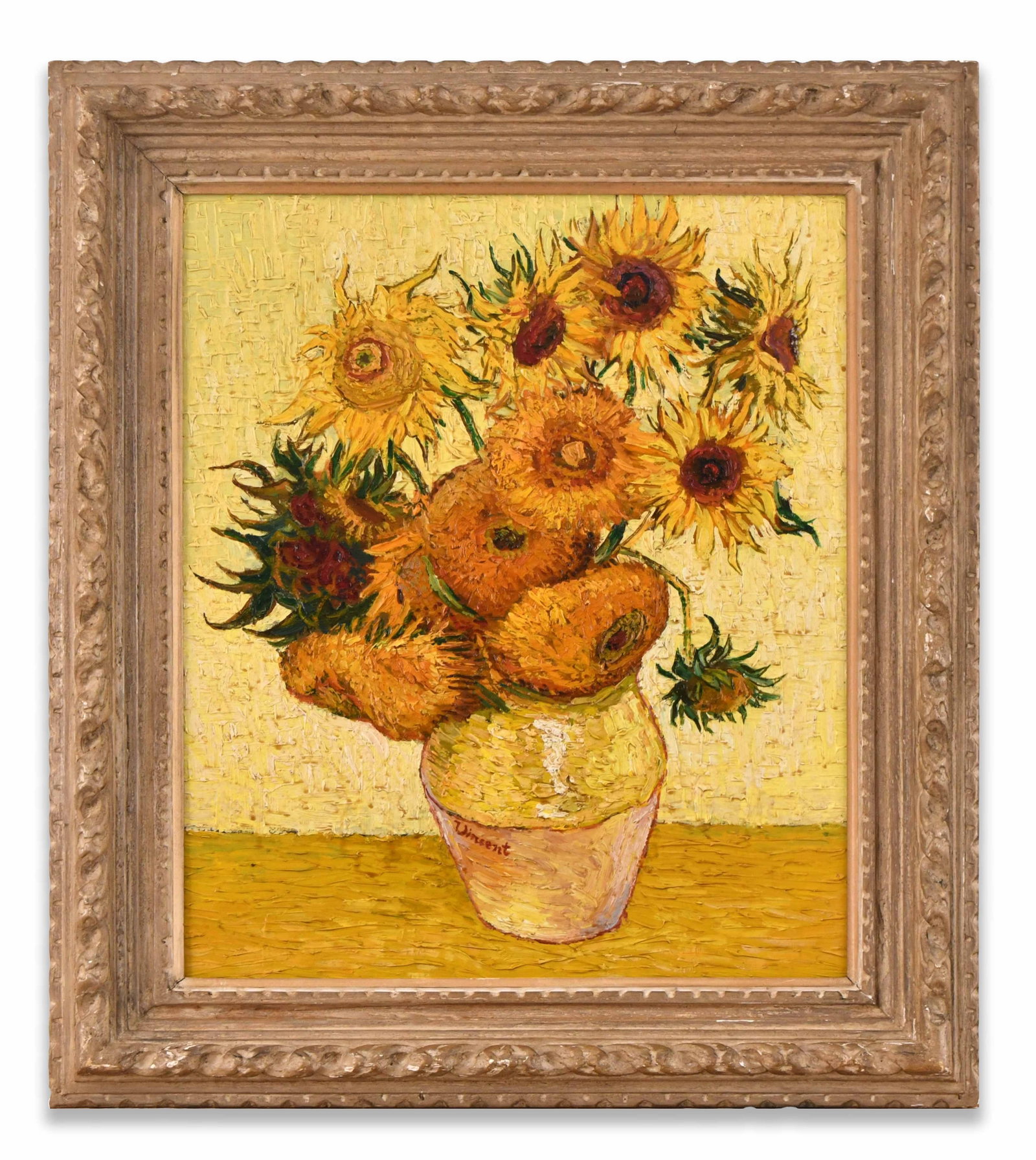 VINCENT VAN GOGH (1853-1890), OIL ON CANVAS: VINCENT VAN GOGH (1853-1890), OIL ON CANVAS Dimensions: Image size: 60 x 50 cm. All measured values are approximate. Outer frame size: 79.2 x 68.5 cm. All measured values are approximate. Provenance a