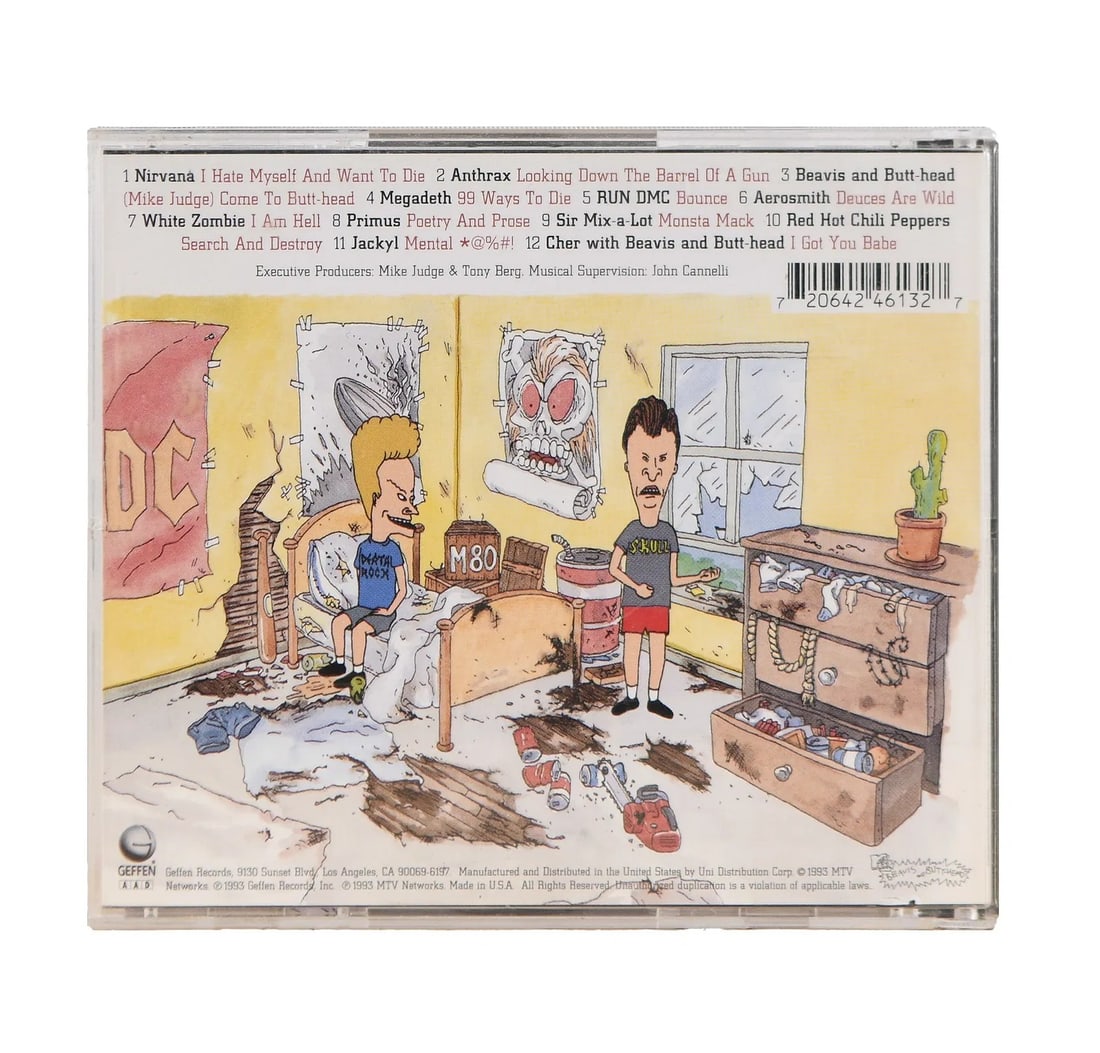 NIRVANA, MULTI-SIGNED THE BEAVIS AND BUTT-HEAD EXPERIENCE CD ALBUM - 2