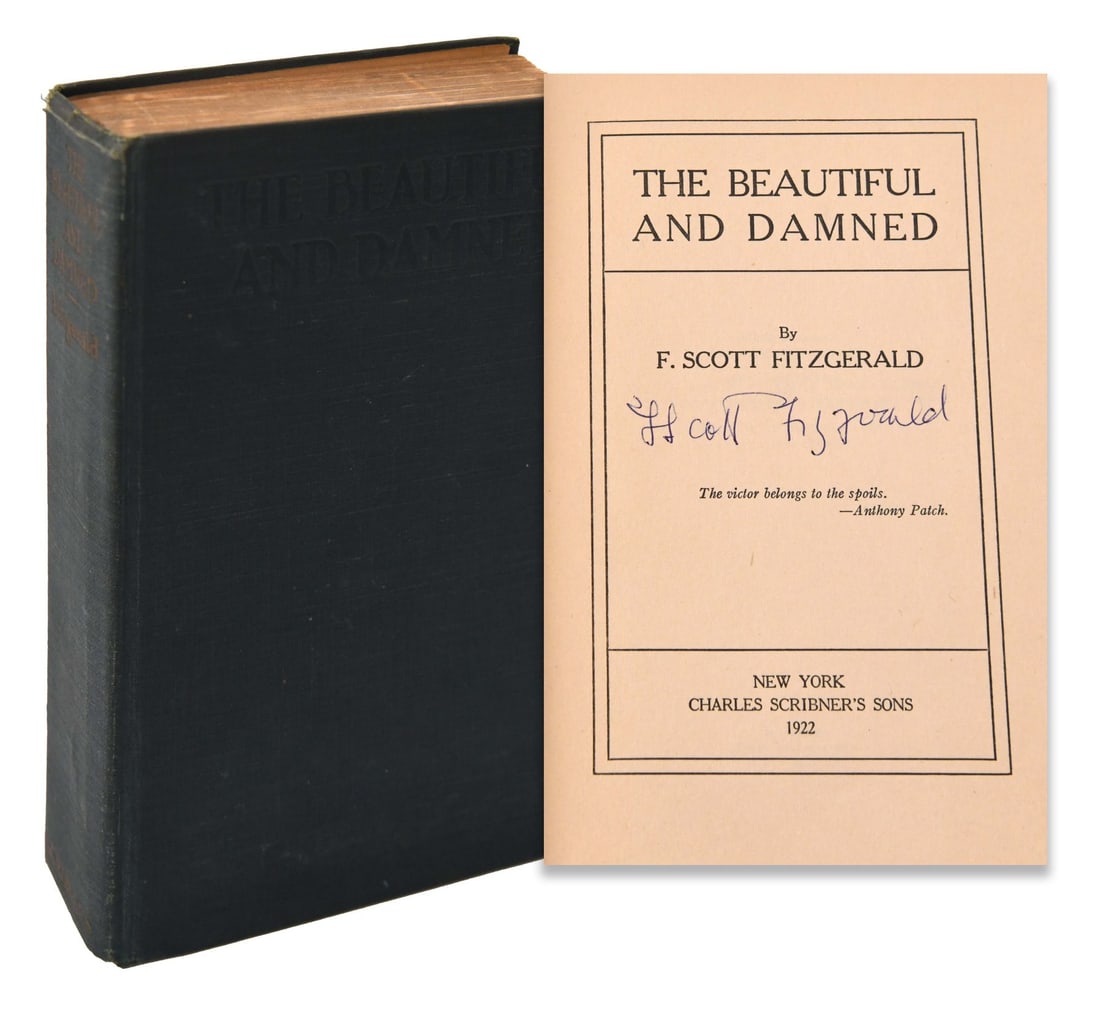 F. SCOTT FITZGERALD (1896-1940), SIGNED THE BEAUTIFUL AND DAMNED (1 of 4)