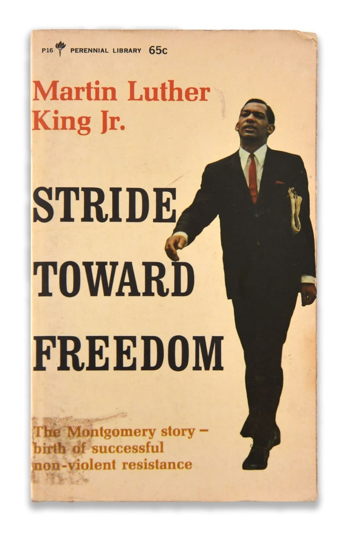 MARTIN LUTHER KING JR. (1929-1968), SIGNED STRIDE TOWARD FREEDOM (1 of 3)