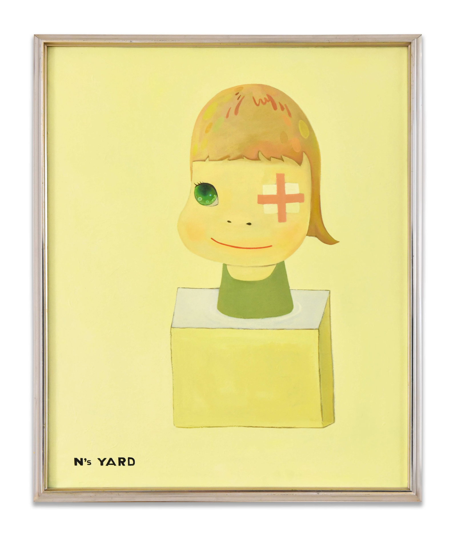 YOSHITOMO NARA (B. 1959),ATTRIBUTED TO,ACRYLIC ON CANVAS: YOSHITOMO NARA (B. 1959),ATTRIBUTED TO,ACRYLIC ON CANVAS Dimensions: Image size: 72.6 × 91 cm cm. All measured values are approximate. Outer frame size: 77 × 95.2 cm. All measured values are approxi