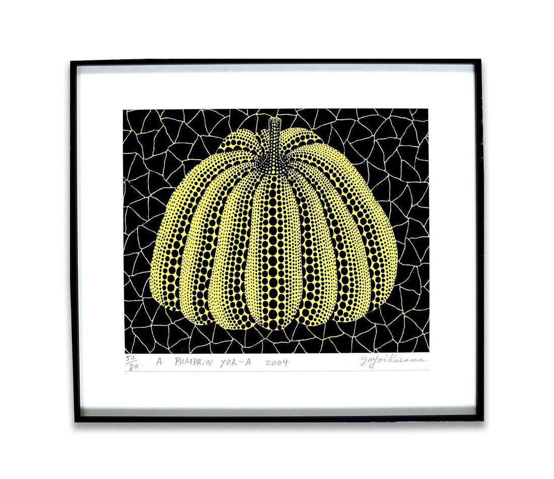 YAYOI KUSAMA (B. 1929), SCREENPRINT: YAYOI KUSAMA (B. 1929), SCREENPRINT Provenance and Authenticity: Yayoi Kusama (b. 1929), Screenprint is presented as a signed print or work on paper associated with Yayoi Kusama, supported by 1 catalo