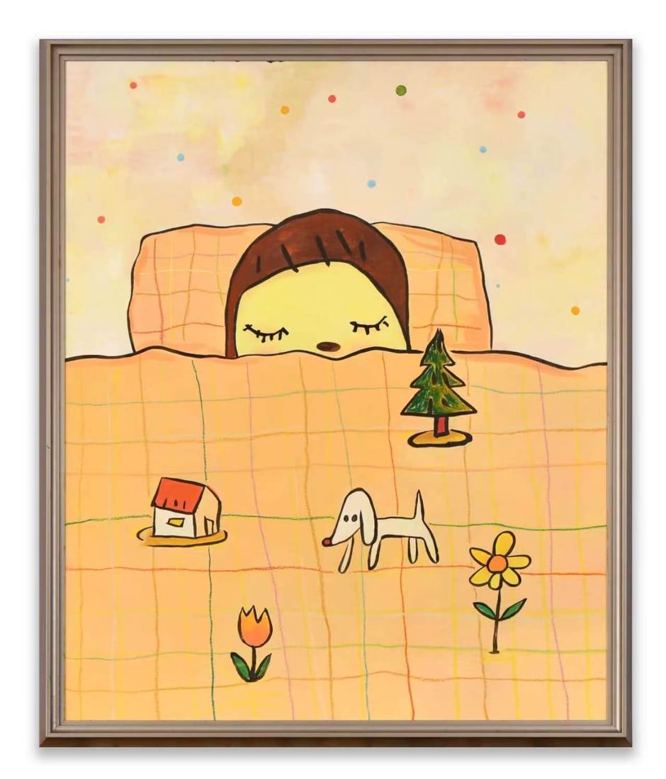 YOSHITOMO NARA (1959- ), ATTRIBUTED TO, ACRYLIC ON CANVAS (1 of 4)