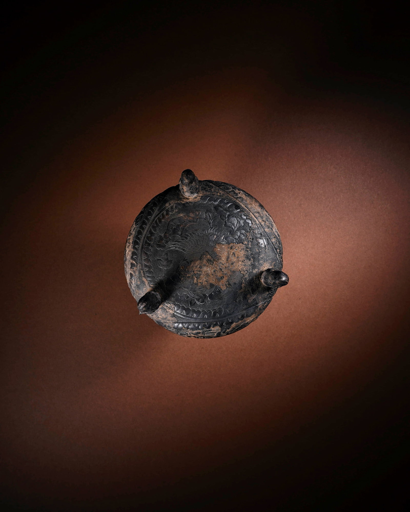 A SILVER 'PHOENIX' CENSER - 4