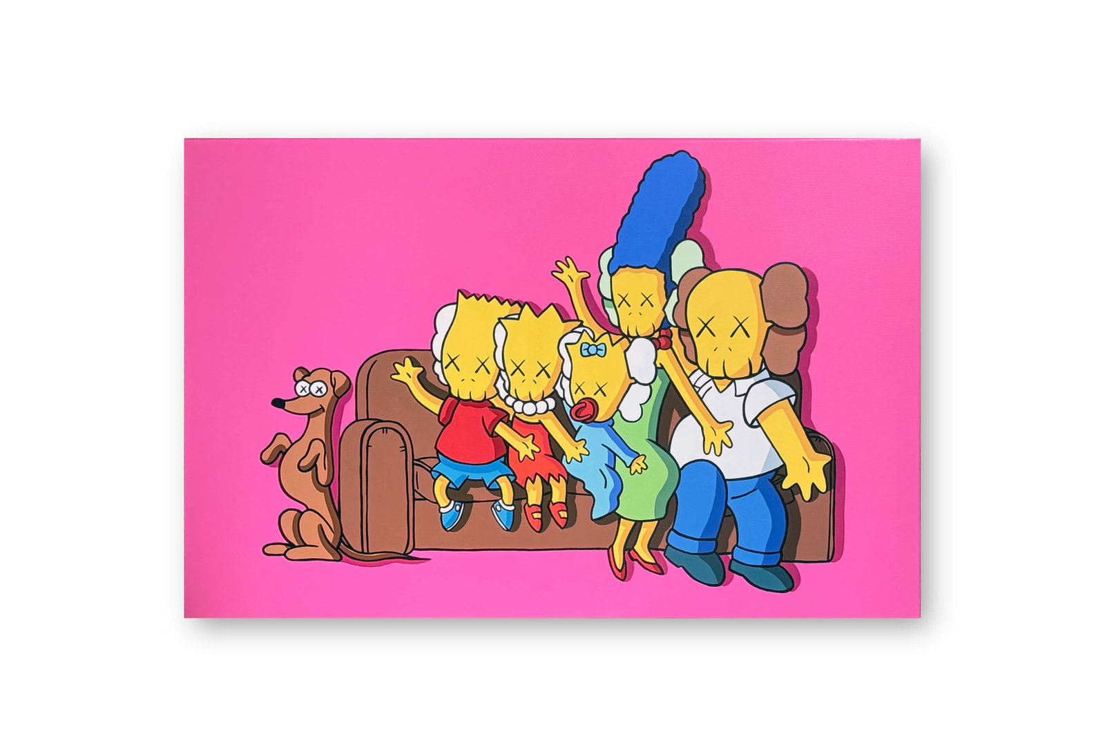 KAWS (B.1974), ATTRIBUTED TO, ACRYLIC ON CANVAS (1 of 2)