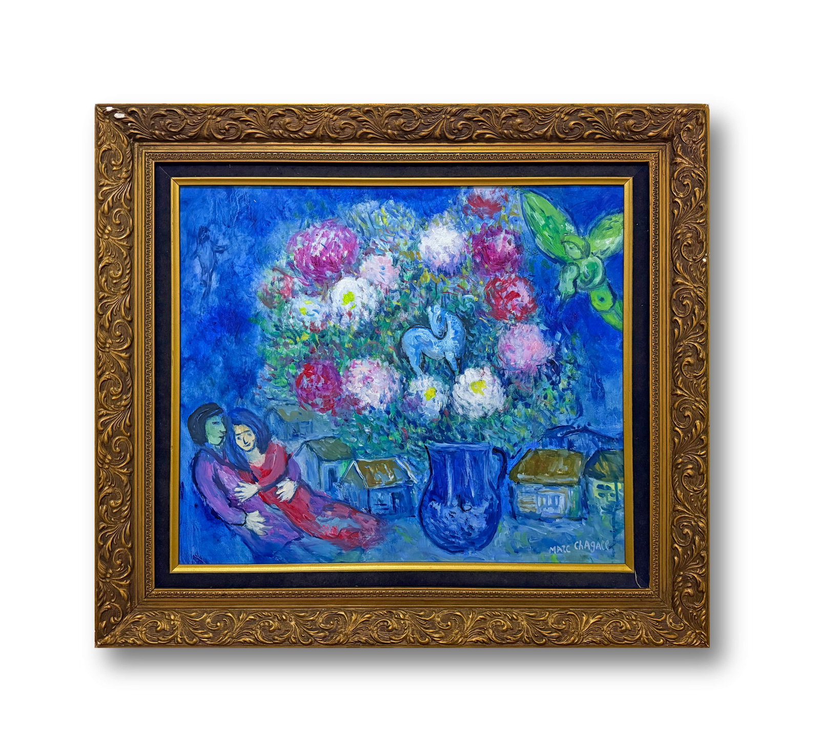 MARC CHAGALL (1887-1985), ATTRIBUTED TO, OIL ON CANVAS (1 of 5)