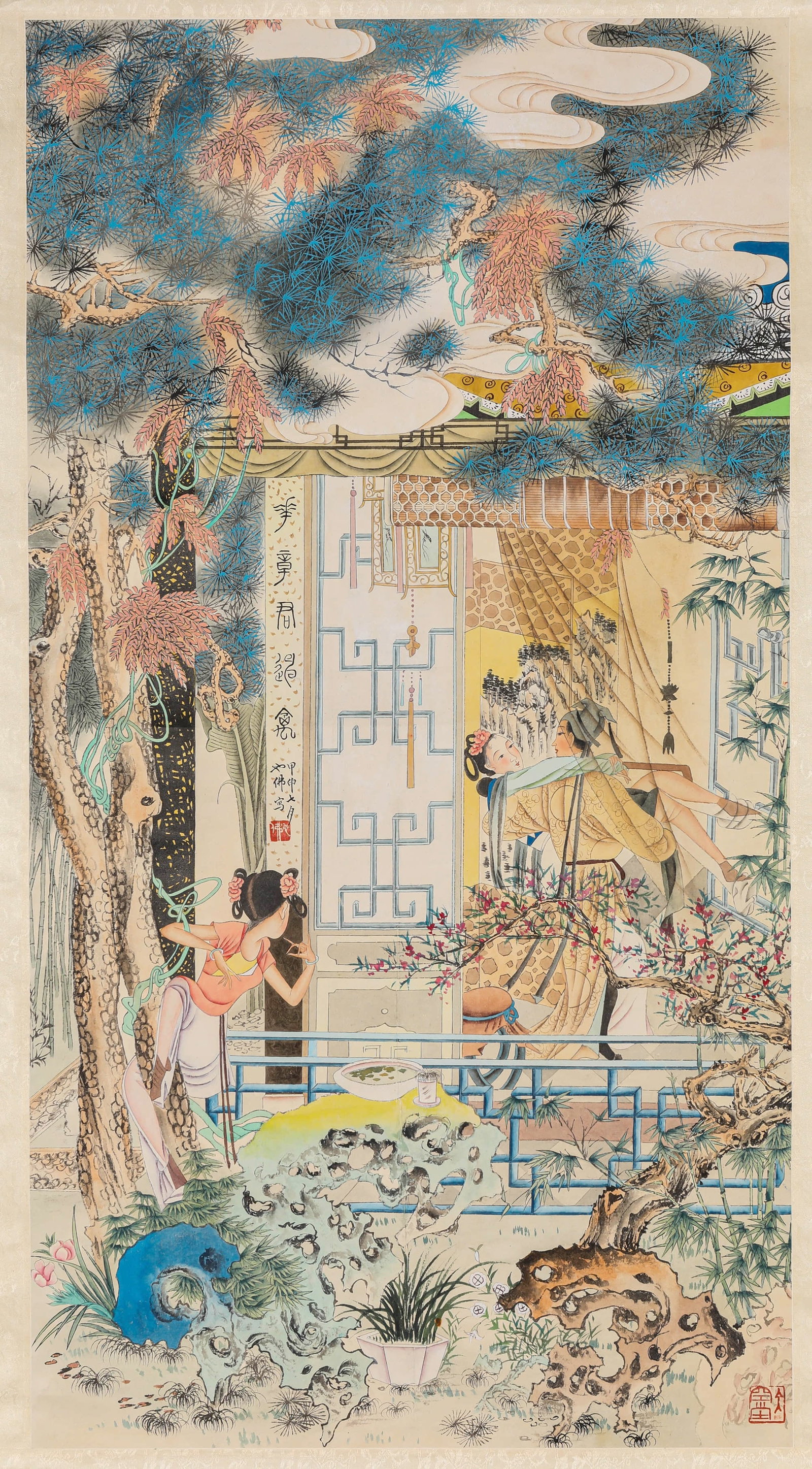 HU YEFO (1908-1980), ATTRIBUTED TO, FIGURE STORY (1 of 6)