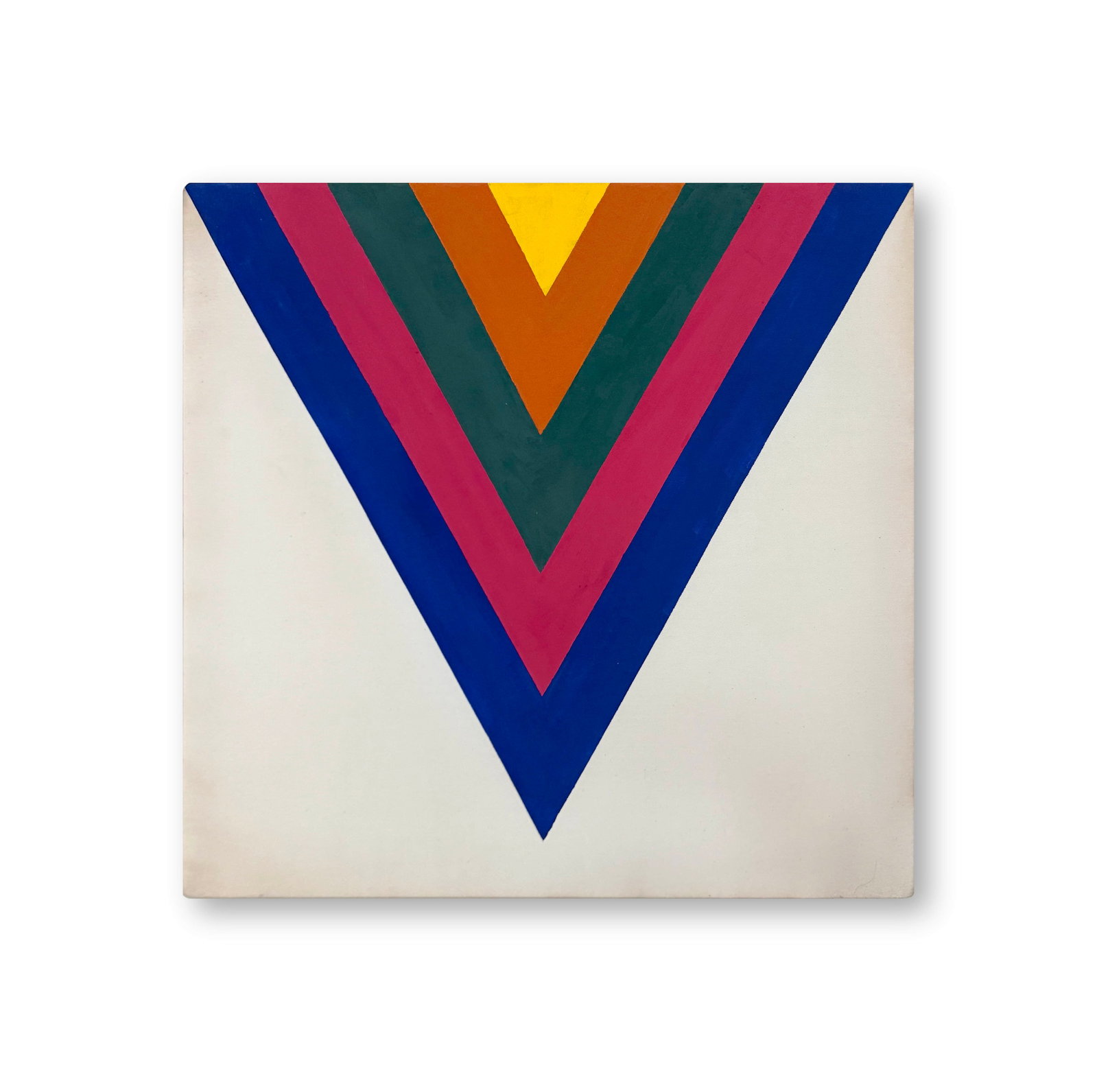 KENNETH NOLAND (1924-2010), ATTRIBUTED TO, ACRYLIC ON CANVAS: KENNETH NOLAND (1924-2010), ATTRIBUTED TO, ACRYLIC ON CANVAS Signed (reverse) Image Size: 21 1/2 by 22 inches (54.6 by 56 cm) All measurements are approximate. Kenneth Noland (1924 – 2010) was an Am