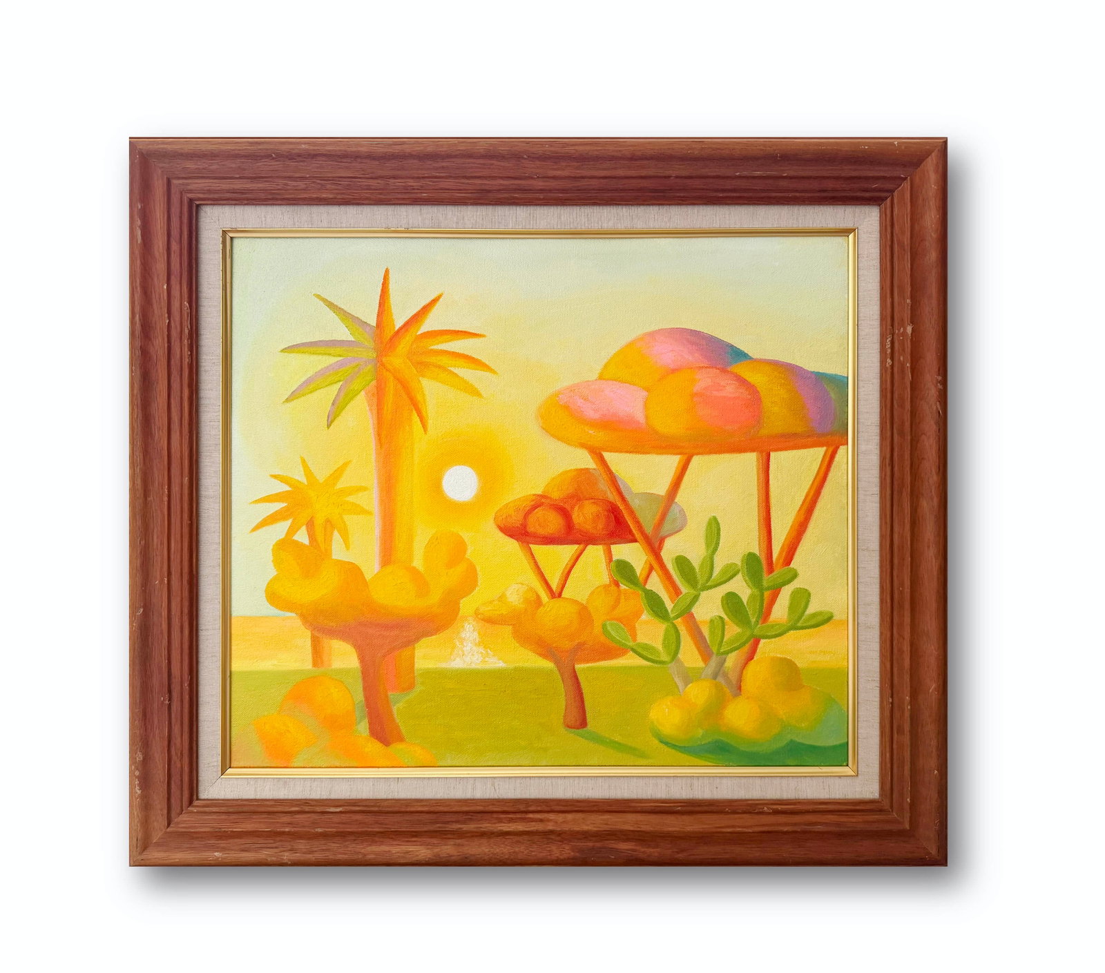 SALVO (1947 - 2015), ATTRIBUTED TO, OIL ON CANVAS: SALVO (1947 - 2015), ATTRIBUTED TO, OIL ON CANVAS Signed (reverse) Image Size:18 by 20 3/4 inches ( 46 by 53cm) All measurements are approximate.?Framed dimensions:23 7/8 by 26 11/16 in (60.5 by