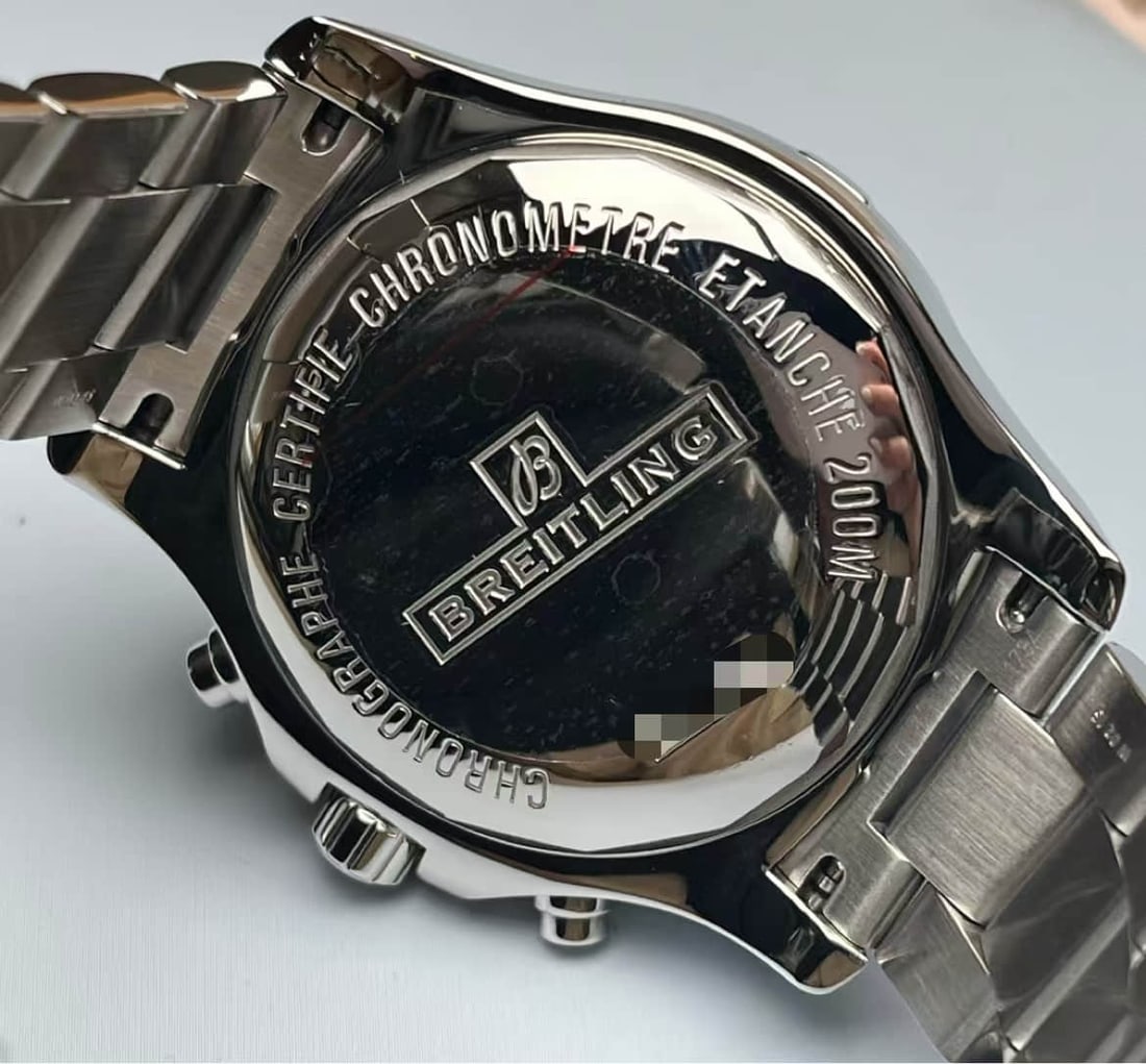 BREITLING AUTOMATIC PANDA-DIAL CHRONOGRAPH WRISTWATCH - 2