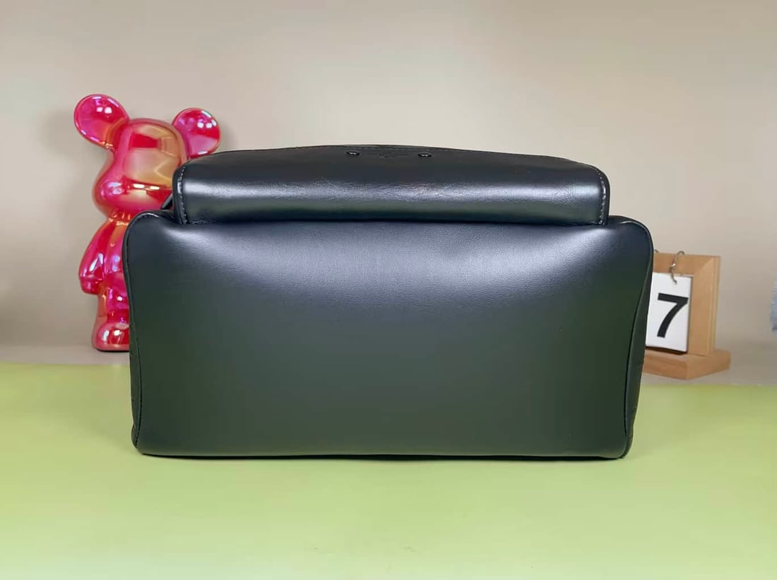 LOUIS VUITTON BLACK EMBOSSED MONOGRAM BACKPACK - 3