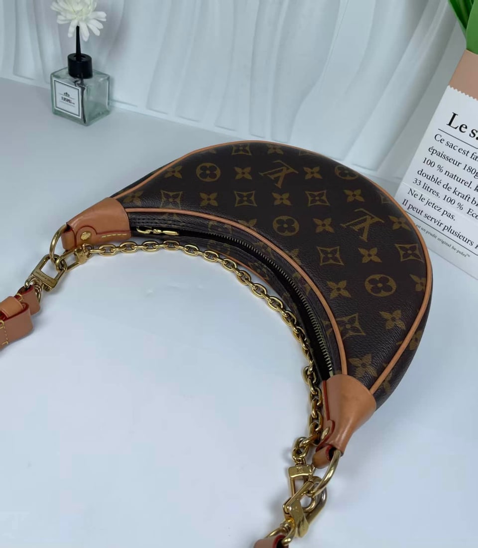 LOUIS VUITTON LOOP MONOGRAM CRESCENT BAG - 5