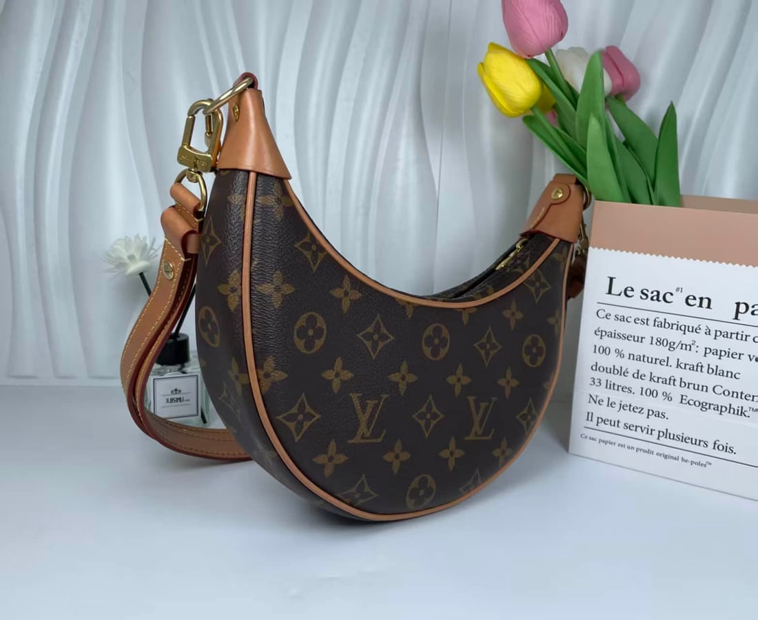 LOUIS VUITTON LOOP MONOGRAM CRESCENT BAG - 6