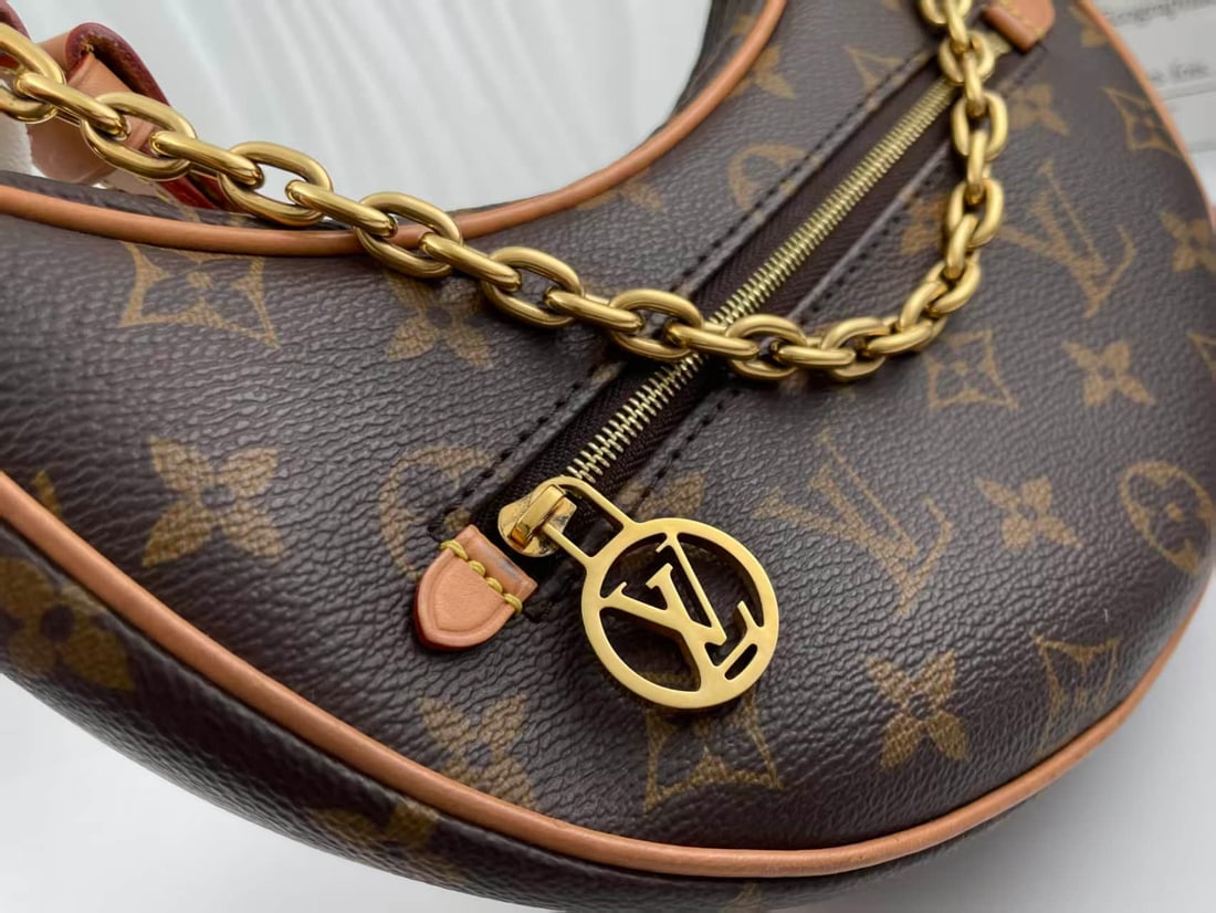 LOUIS VUITTON LOOP MONOGRAM CRESCENT BAG - 7