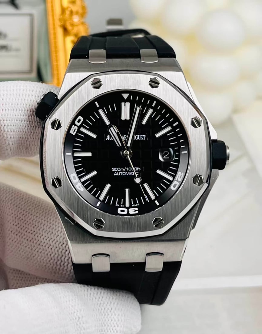 AUDEMARS PIGUET ROYAL OAK OFFSHORE DIVER, REF. 15710ST.OO.A002CA.01: AUDEMARS PIGUET ROYAL OAK OFFSHORE DIVER, REF. 15710ST.OO.A002CA.01 AUDEMARS PIGUET, Royal Oak Offshore Diver, Ref. 15710ST.OO.A002CA.01. A 42 mm stainless-steel automatic diving wristwatch powered by