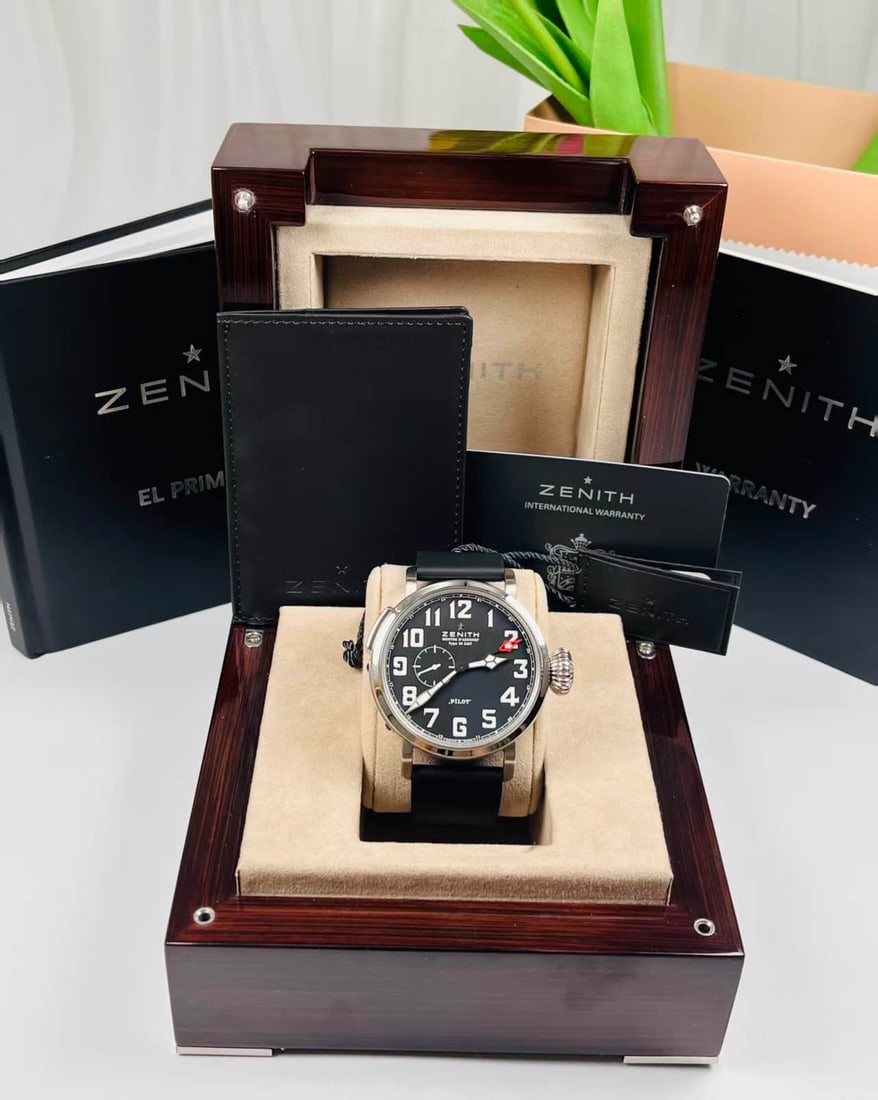 ZENITH PILOT GMT AUTOMATIC WRISTWATCH, REF. 03.2430.693/21.C723 - 4