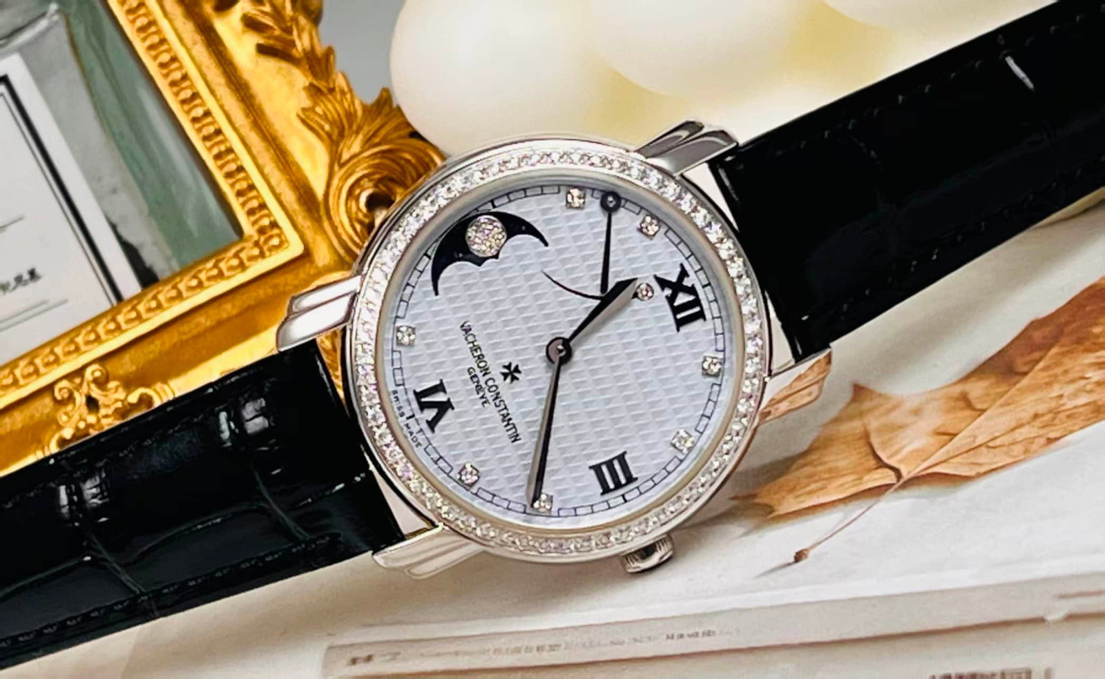 VACHERON CONSTANTIN MALTE DIAMOND-SET LADIES' WRISTWATCH, REF. 83500/000G-9010 (1 of 3)