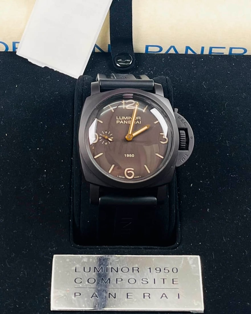 PANERAI SPECIAL EDITION MANUALLY WOUND WRISTWATCH, REF. PAM00375: PANERAI SPECIAL EDITION MANUALLY WOUND WRISTWATCH, REF. PAM00375 PANERAI, Special Editions, Ref. PAM00375. A limited-edition manually wound wristwatch with a 47 mm Panerai Composite case. Featuring a 