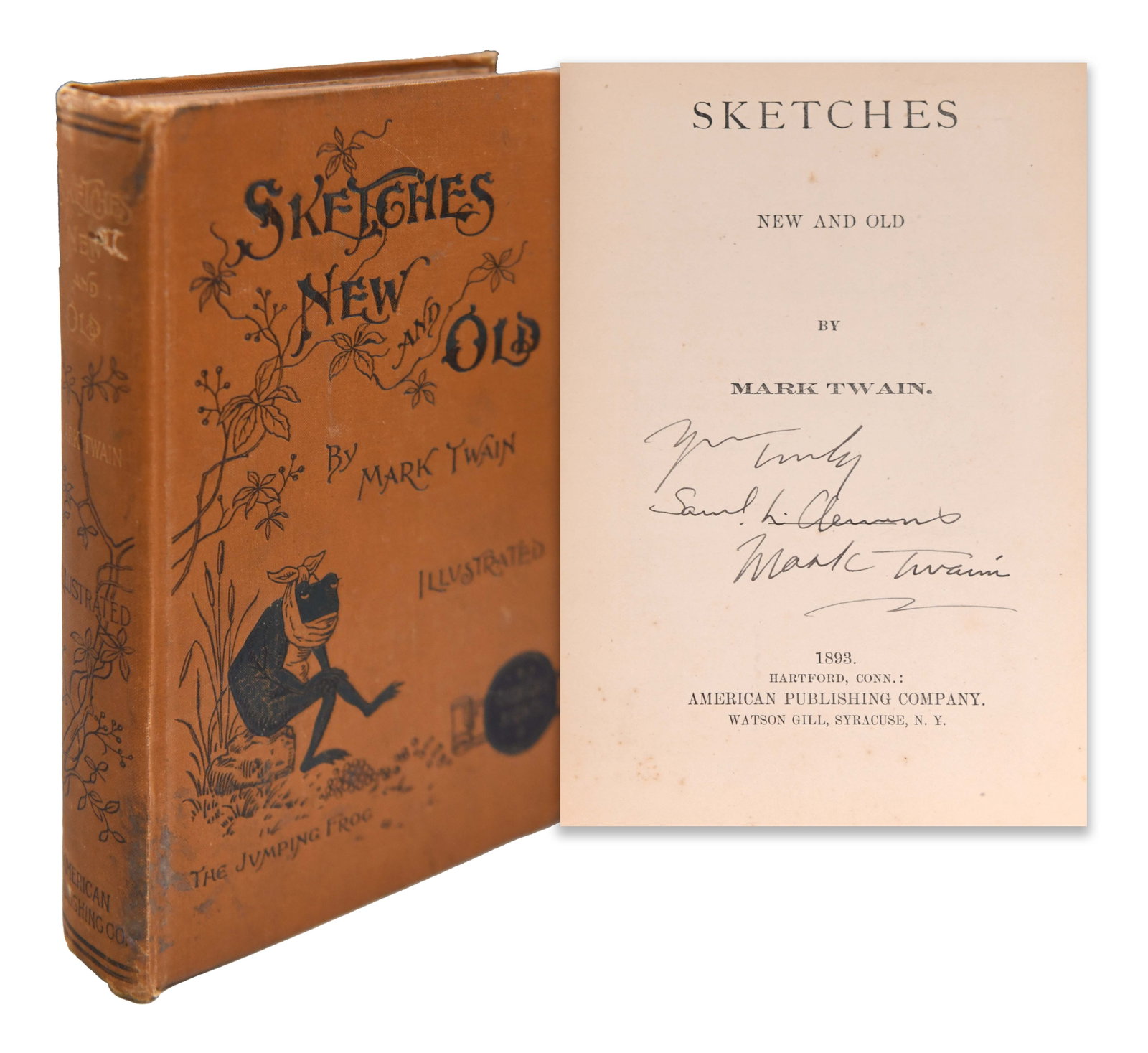 MARK TWAIN (1835-1910), SKETCHES, NEW AND OLD (1 of 4)
