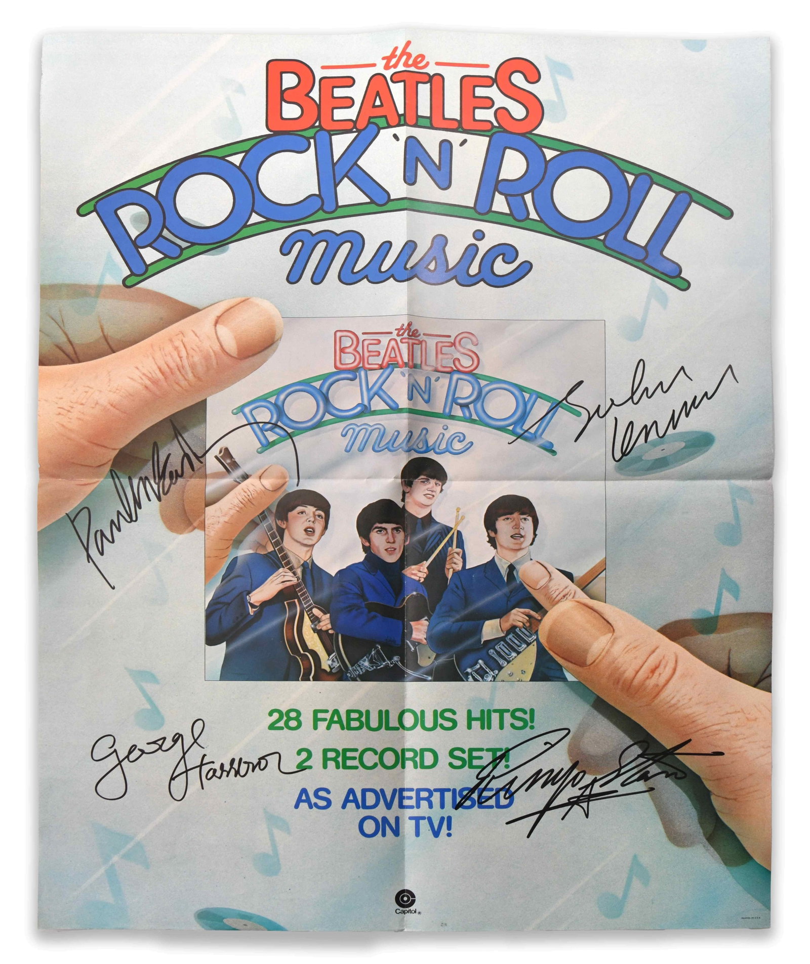 THE BEATLES (1960-1970), ROCK 'N' ROLL MUSIC PROMOTIONAL POSTER (1 of 1)