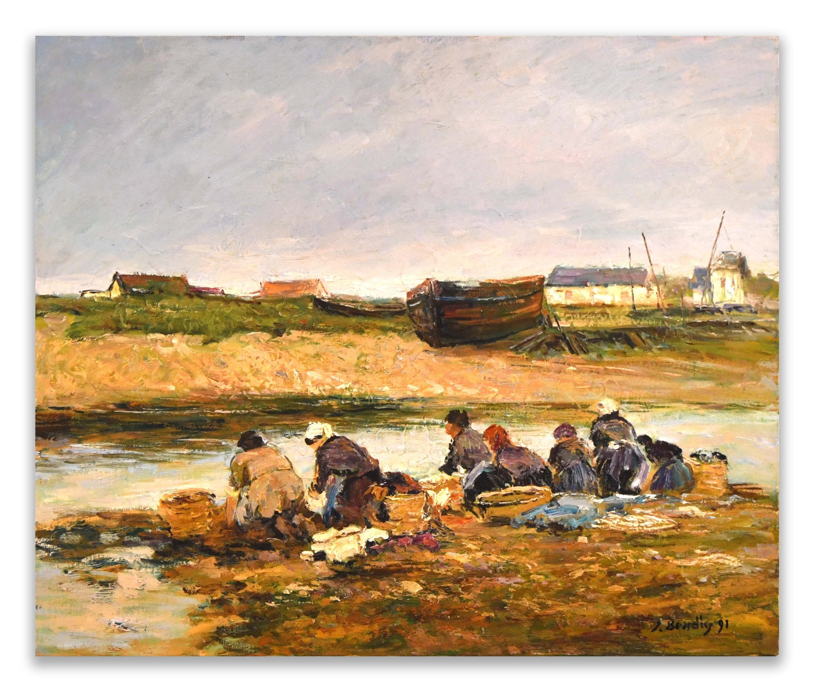 EUGÈNE BOUDIN (1824-1898), ATTRIBUTED TO, OIL ON CANVAS (1 of 2)