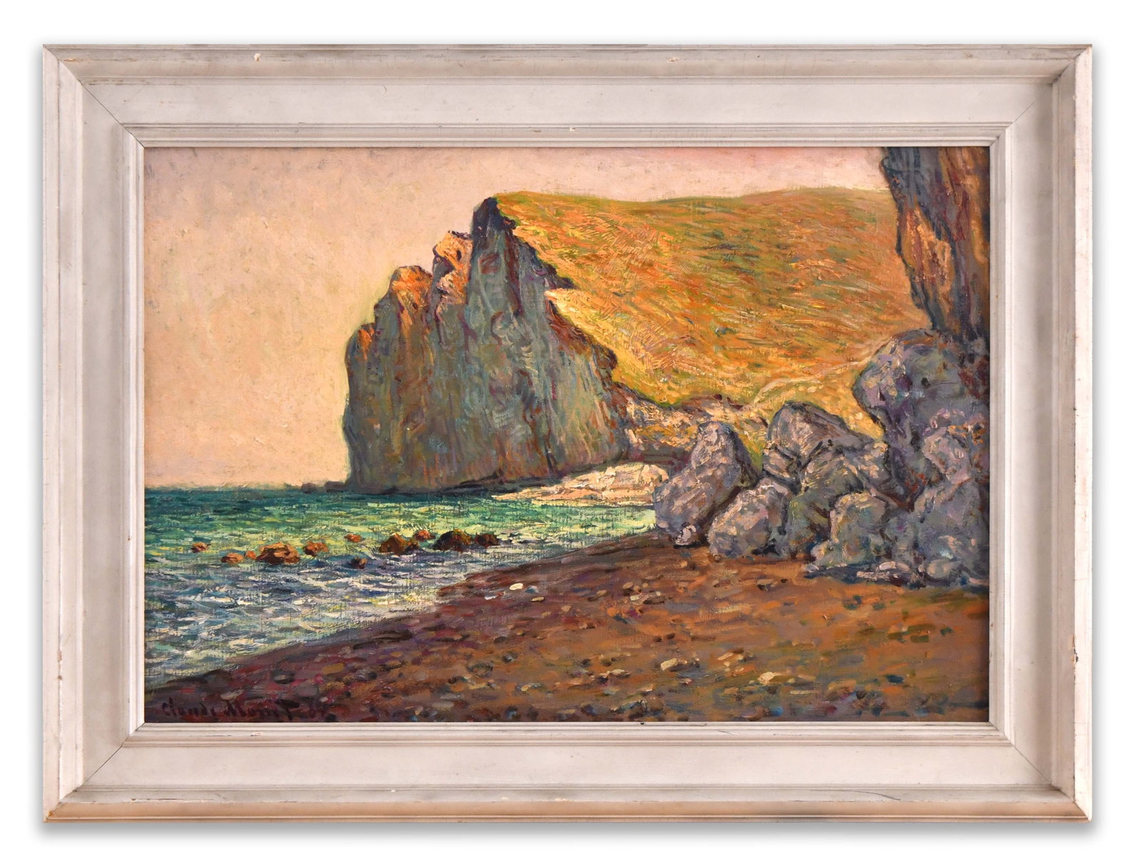 CLAUDE MONET (1840-1926), ATTRIBUTED TO, OIL ON CANVAS: CLAUDE MONET (1840-1926), ATTRIBUTED TO, OIL ON CANVAS Dimensions: Image size: 50 x 72.7 cm. All measured values are approximate. Outer frame size: 65.7 x 88.5 cm. All measured values are approximate.