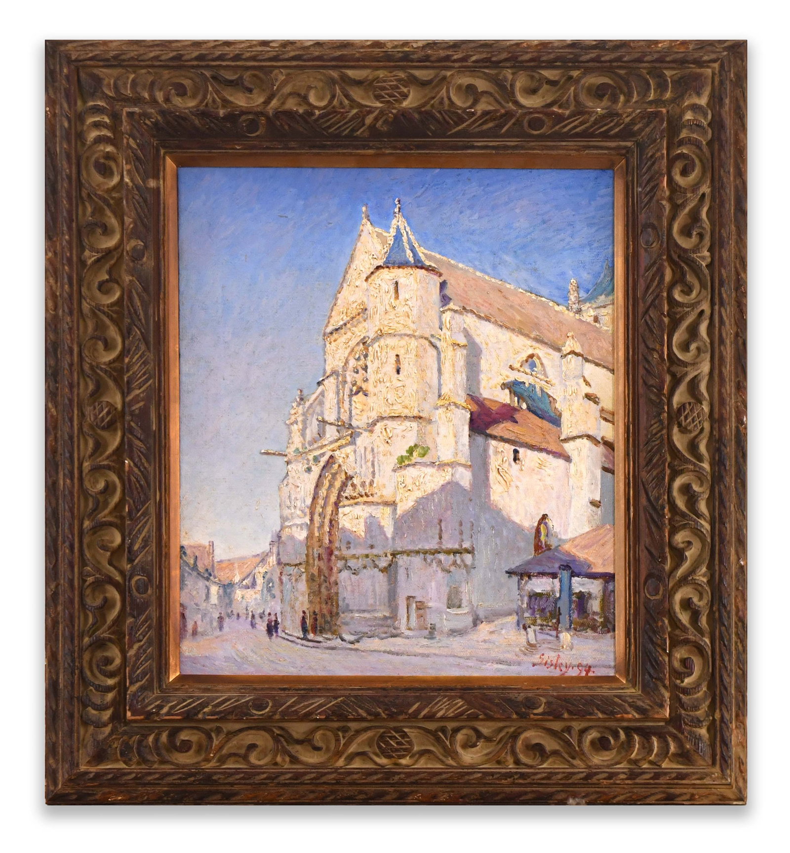 ALFRED SISLEY (1839-1899), THE CHURCH AT MORET, 1894, OIL ON CANVAS (1 of 2)