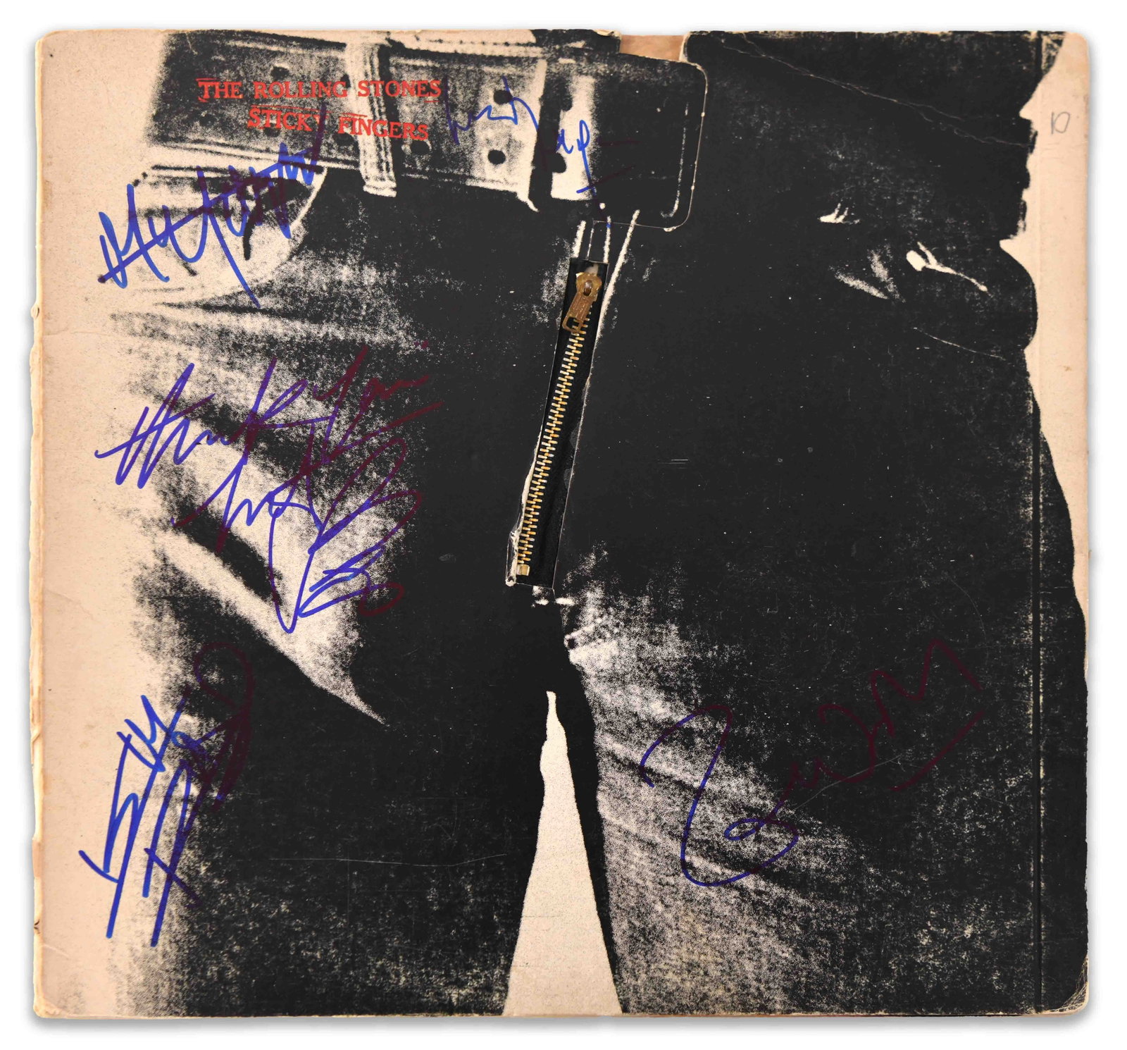 THE ROLLING STONES, STICKY FINGERS VINYL RECORD (1 of 5)