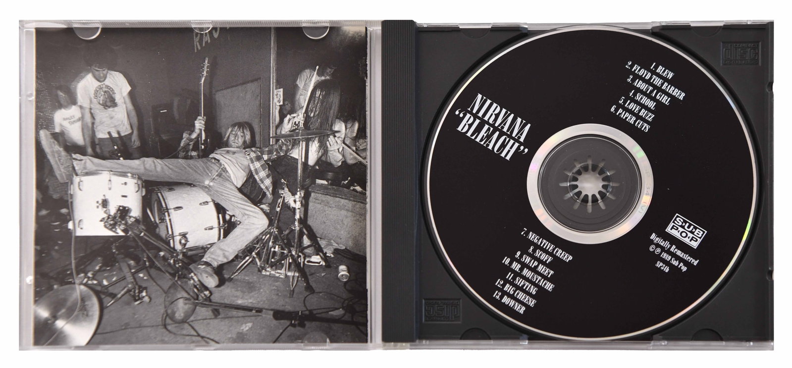 NIRVANA SIGNED BLEACH CD - 3