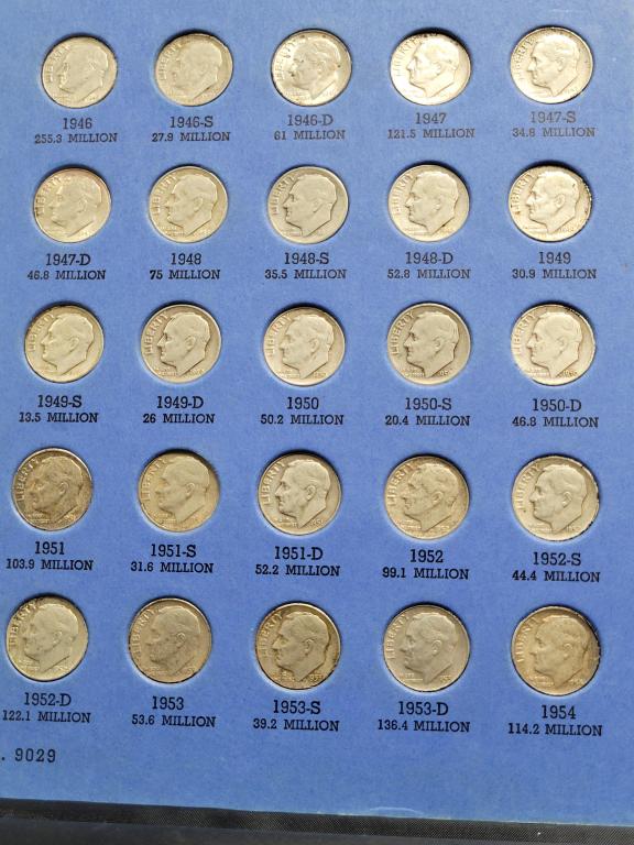 Roosevelt Dime Collection Starting 1946 (1 of 3)