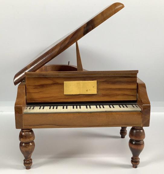 Reuge Wood Piano Music Box Plays Edelweiss Based In Sainte Croix