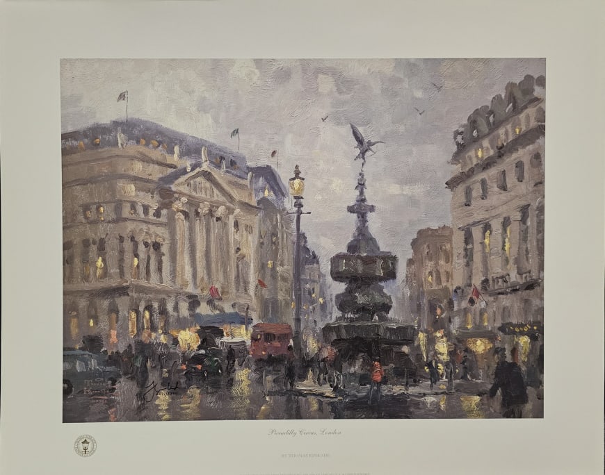 Thomas Kinkade Piccadilly Circus Art Print ARTIST: Thomas Kinkade TITLE: Piccadilly Circus MEDIUM: (1 of 10)