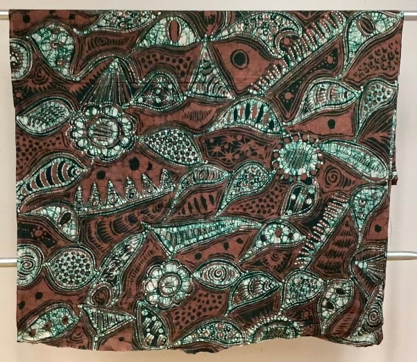 African Print Material Origin: Private estate Material: Cloth, cotton/cotton blend Measures: (1 of 17)