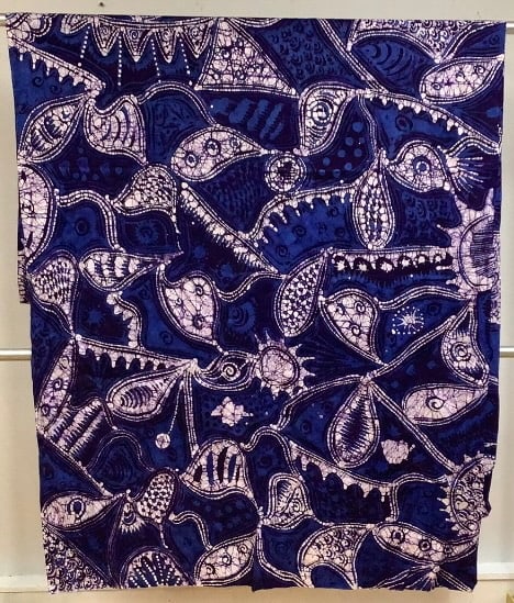 Blues & White African Print Material Origin: Private estate Material: Cloth, cotton/cotton blend (1 of 20)