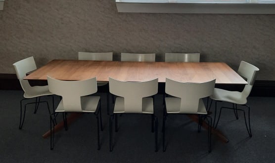 MCM Large One Piece Table & 8 Donghia Chairs PROVENANCE: Private (1 of 18)